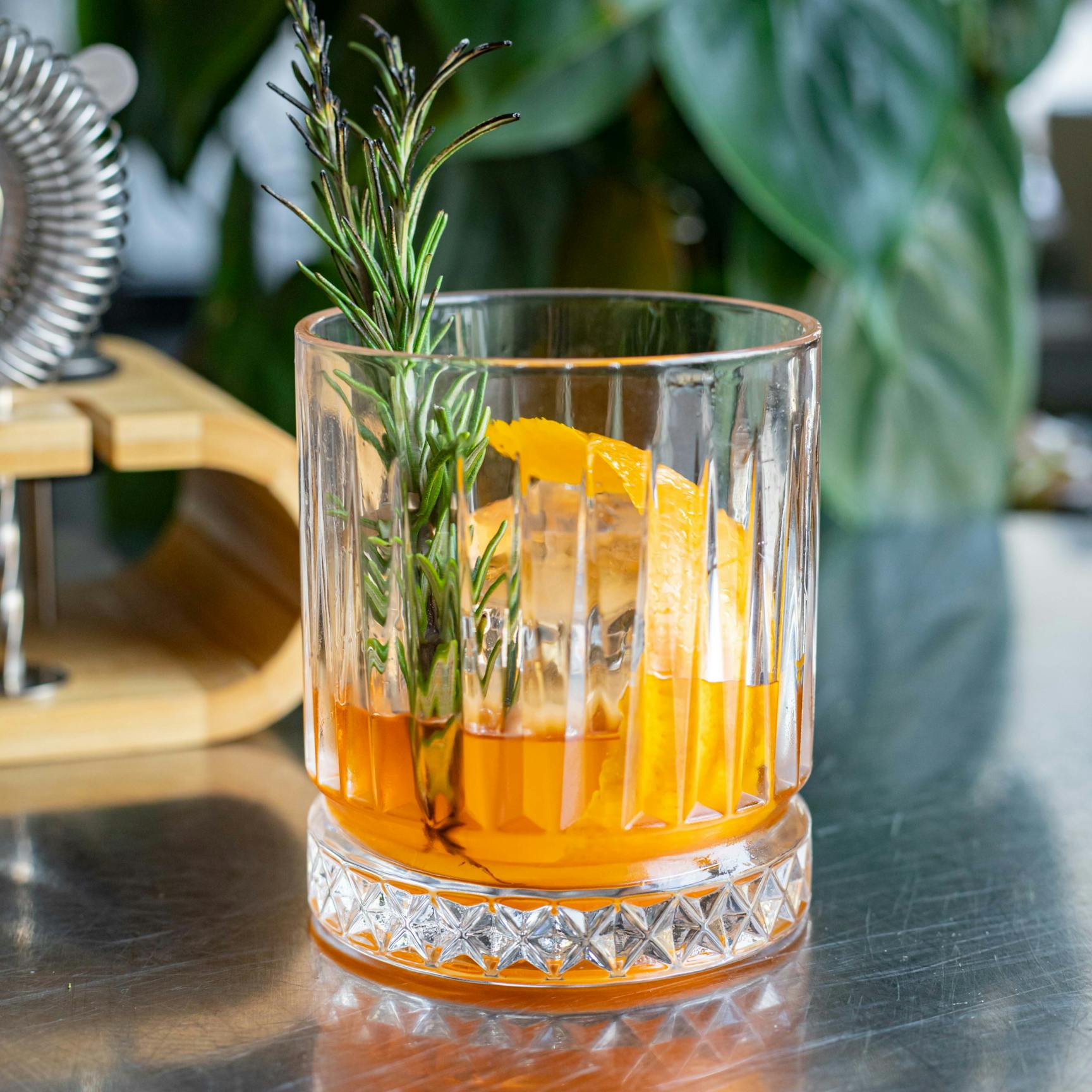 Rosemary Rum Old Fashioned