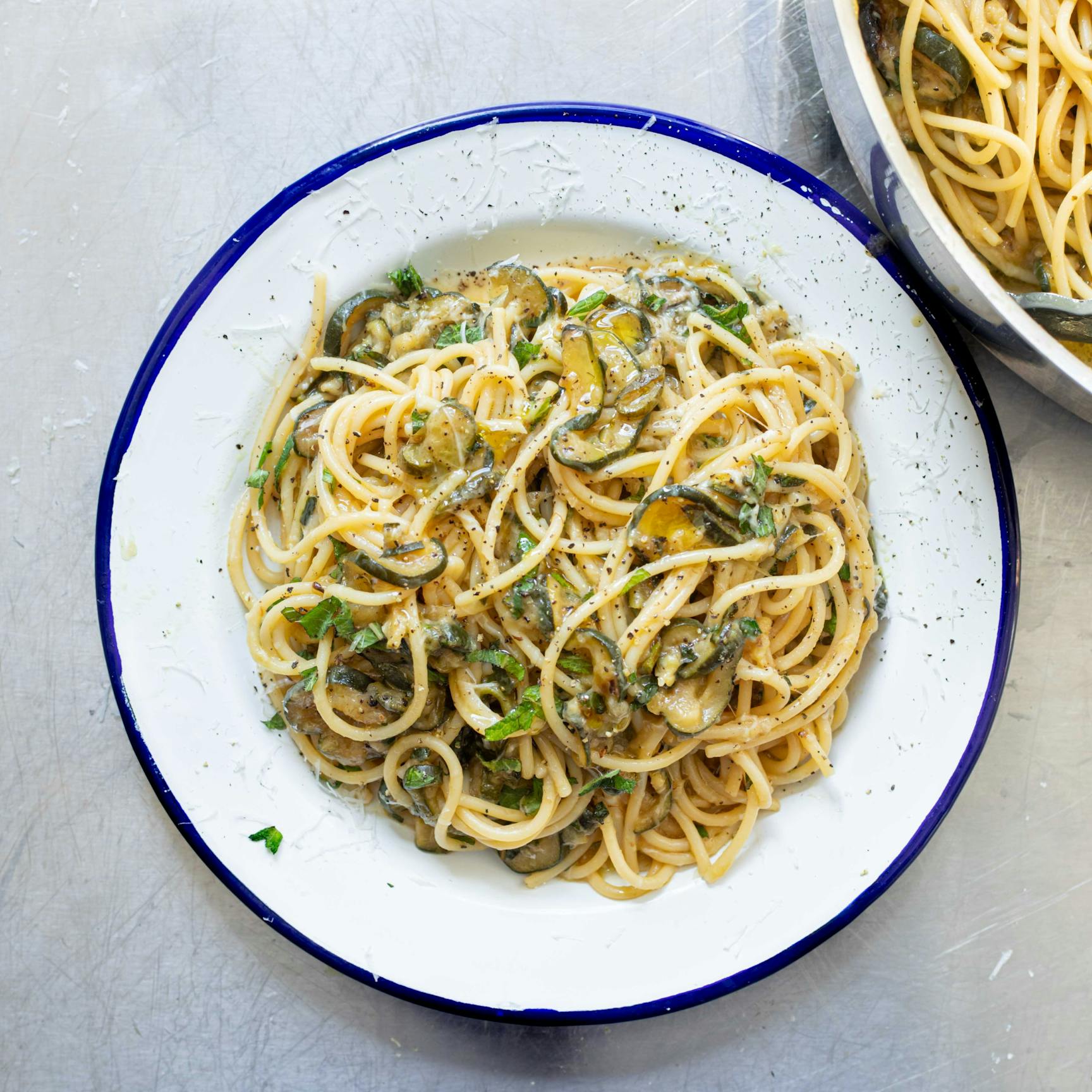 Slow Cooked Courgette Pasta