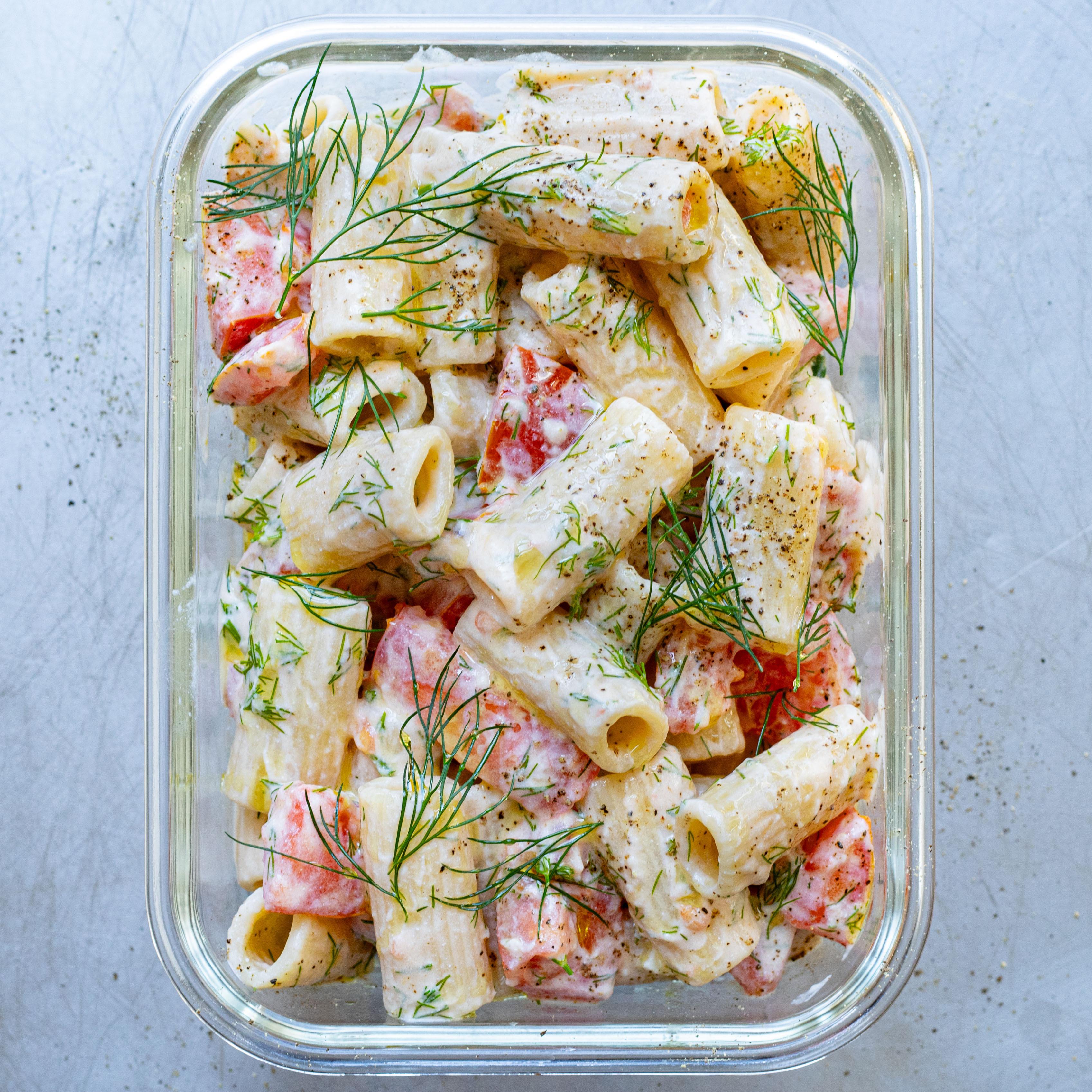 Lunch Box Marinated Tomato and Ricotta Casarecce
