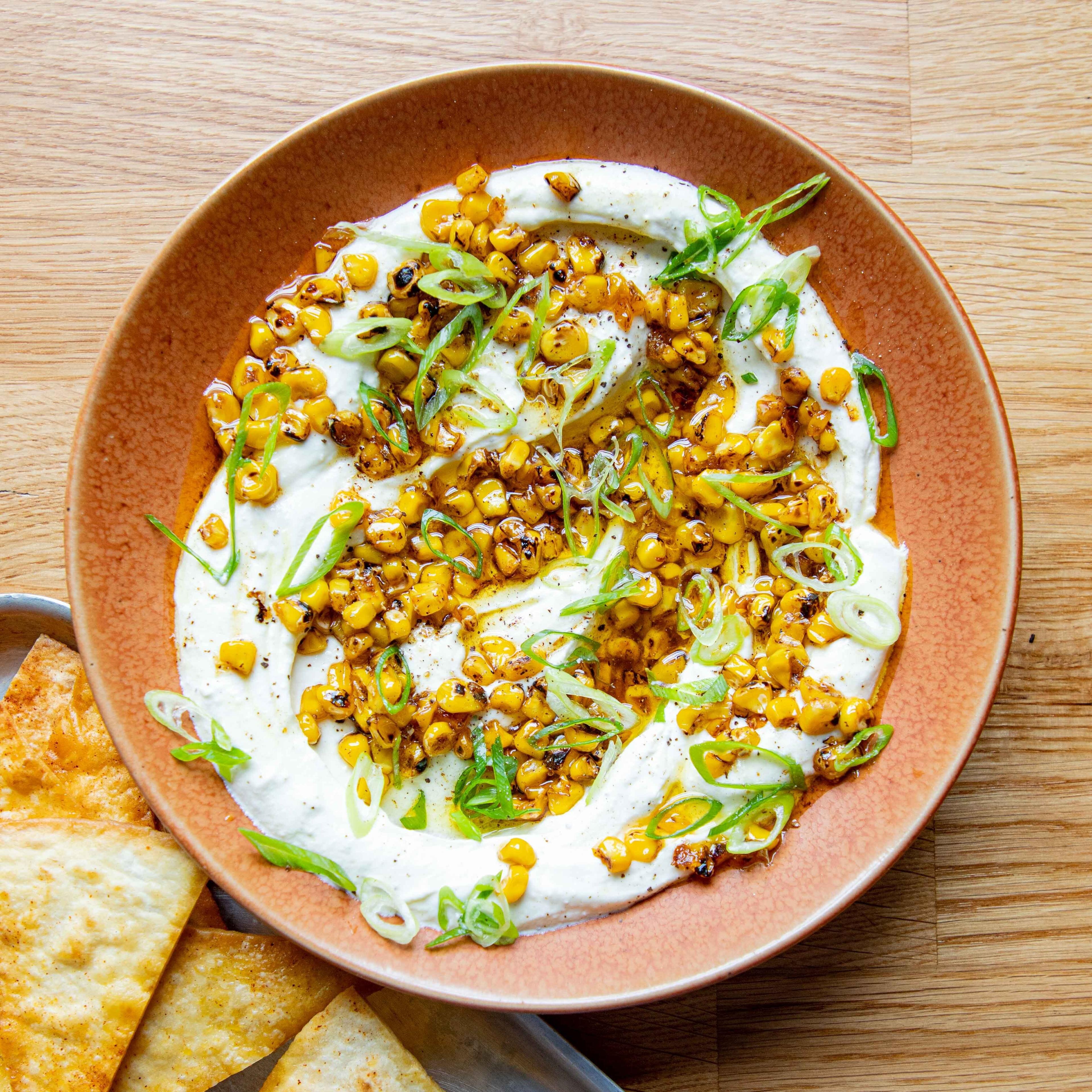 Creamy Whipped Feta Brown Butter Corn