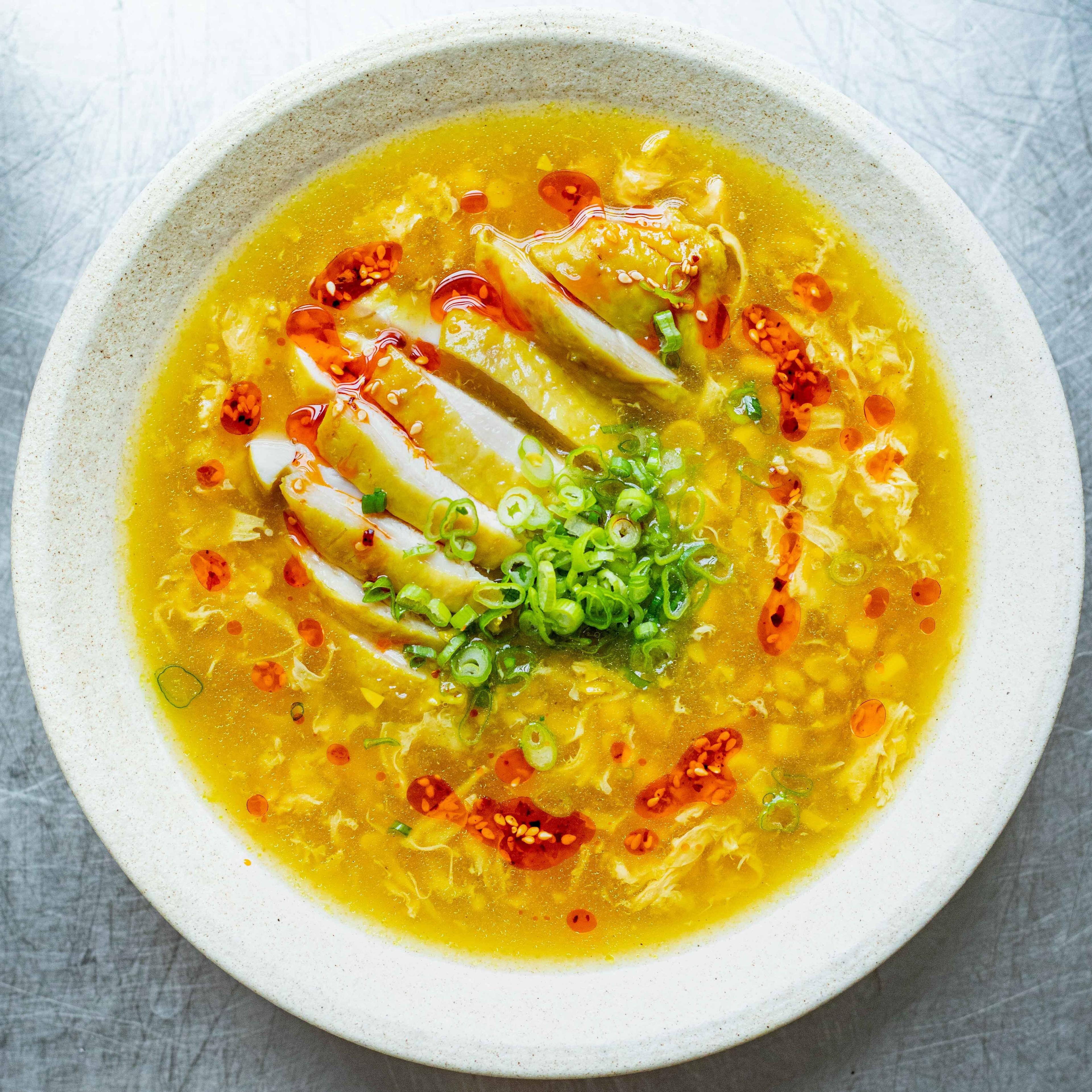Chicken Sweetcorn Egg Drop Soup