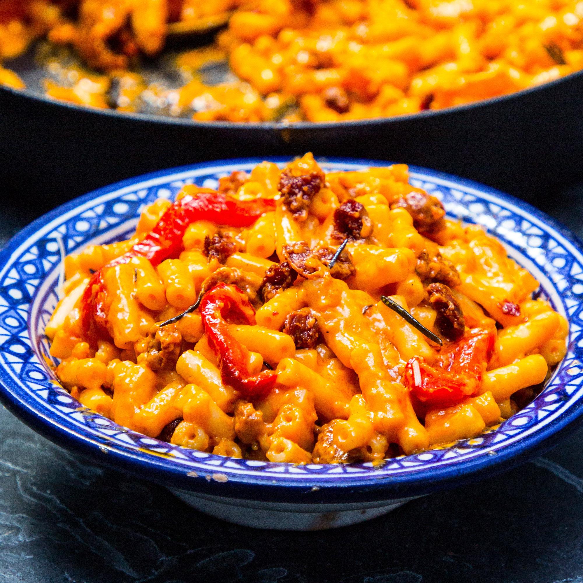 FLAVA IT Chorizo Mac Cheese
