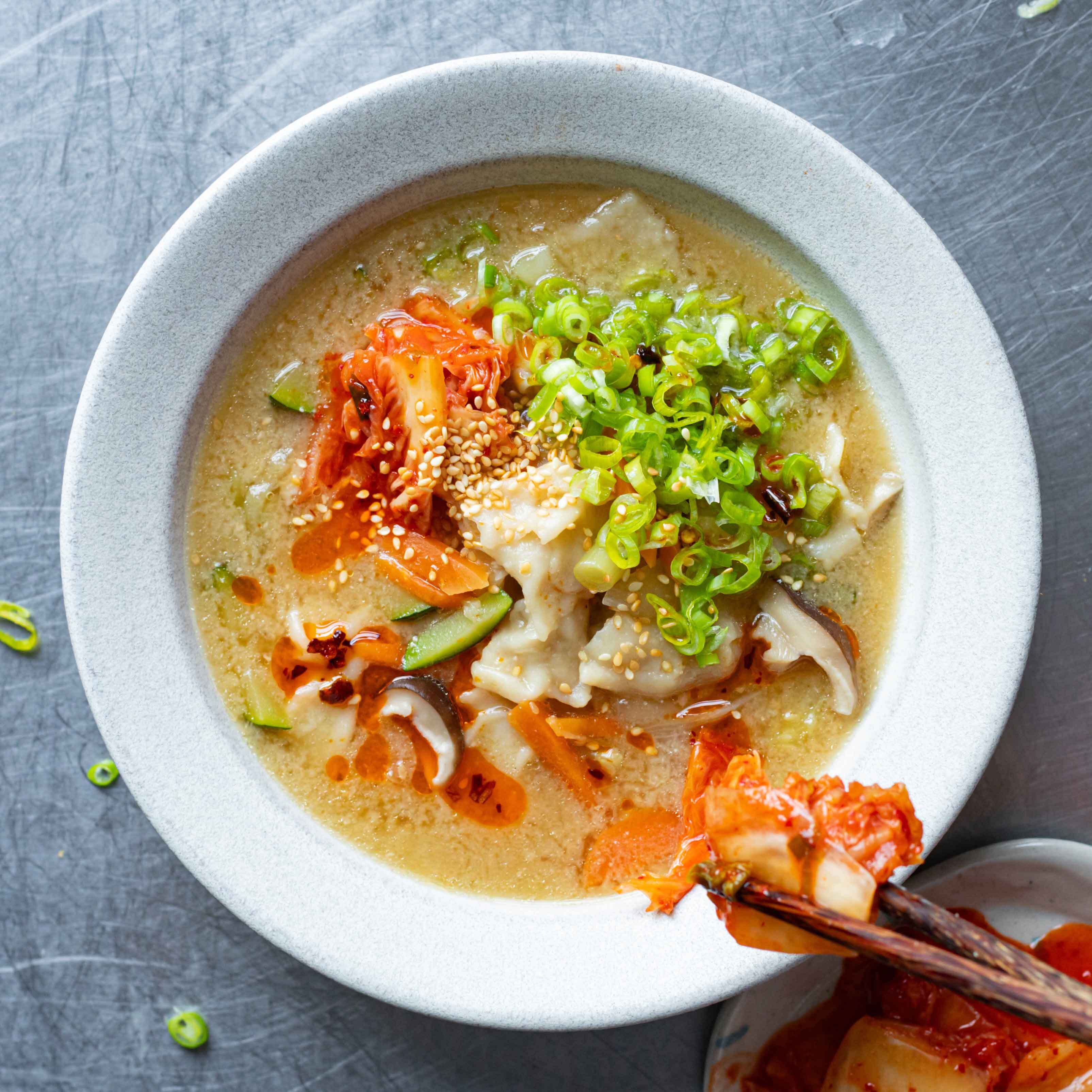 Korean Hand Torn Miso Noodle Soup
