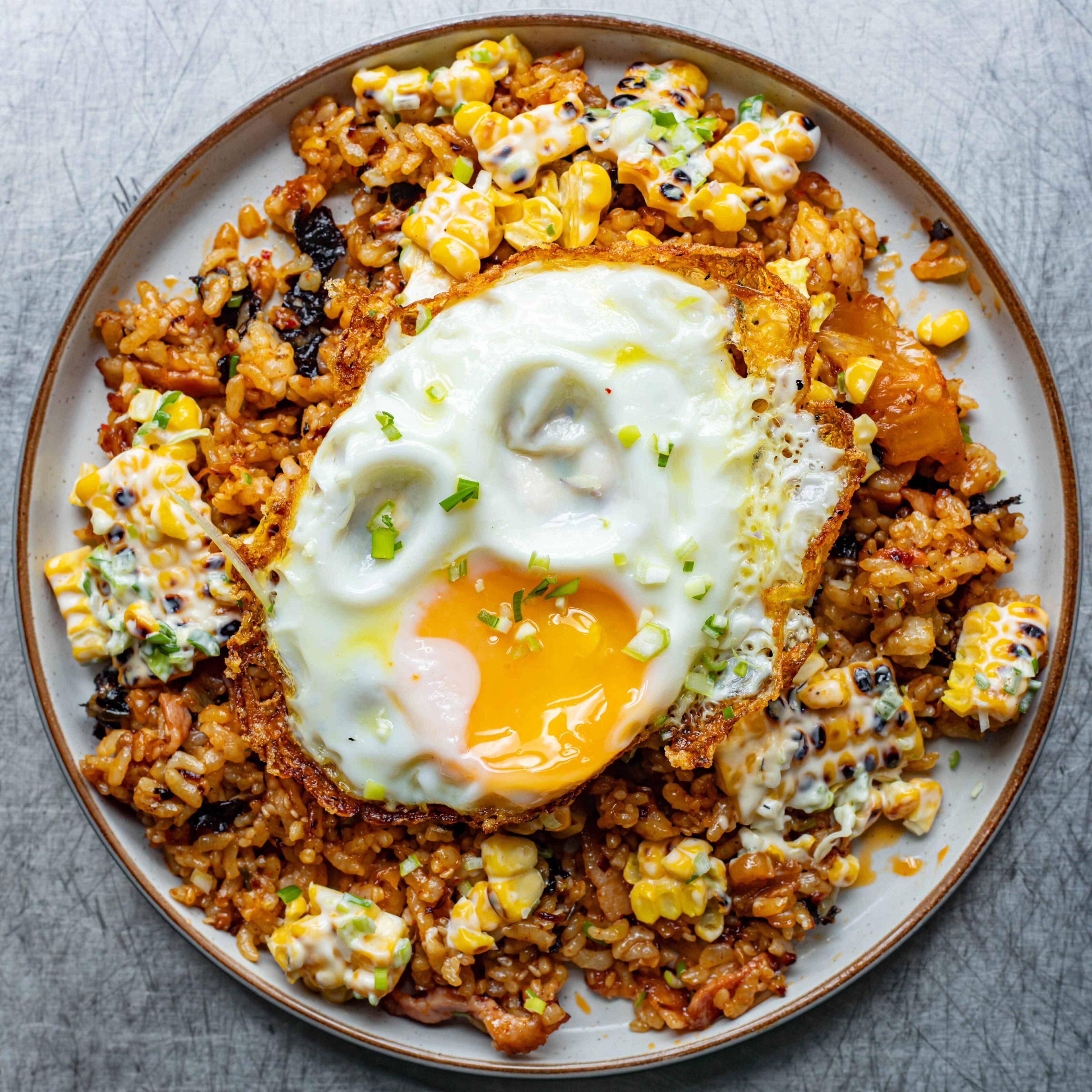 Burnt Corn Gochujang Fried Rice