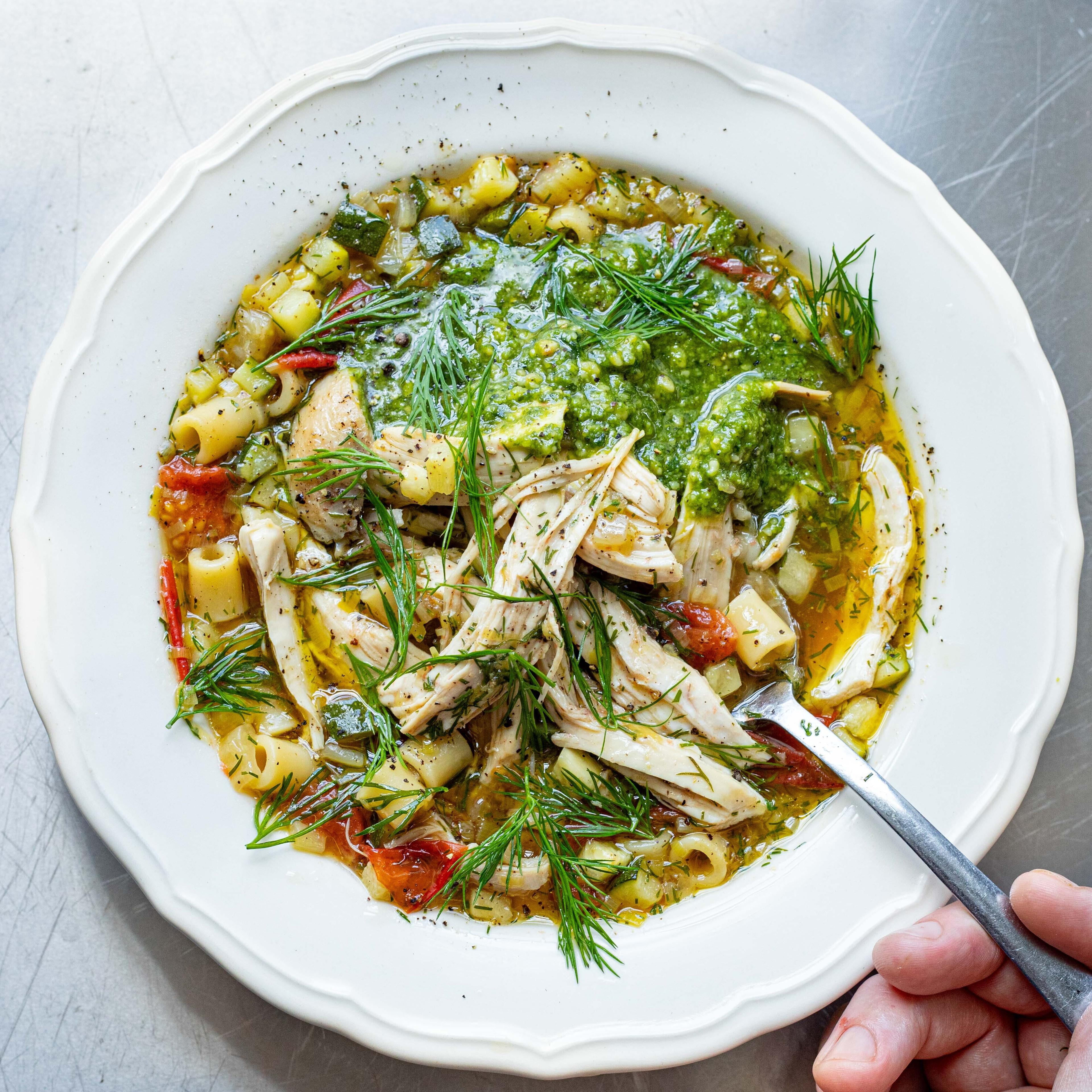 Chicken Pistou Soup