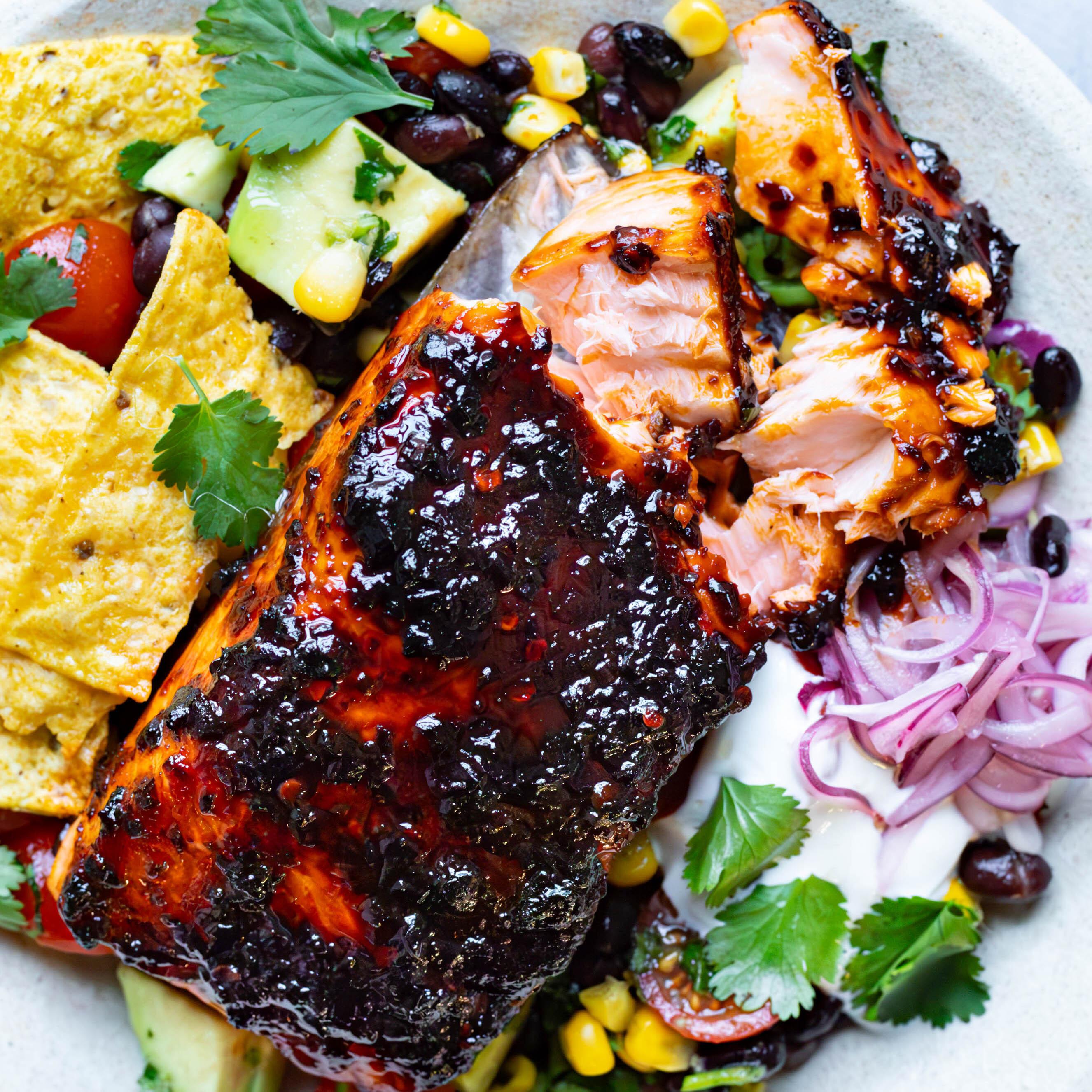 Honey chipotle salmon