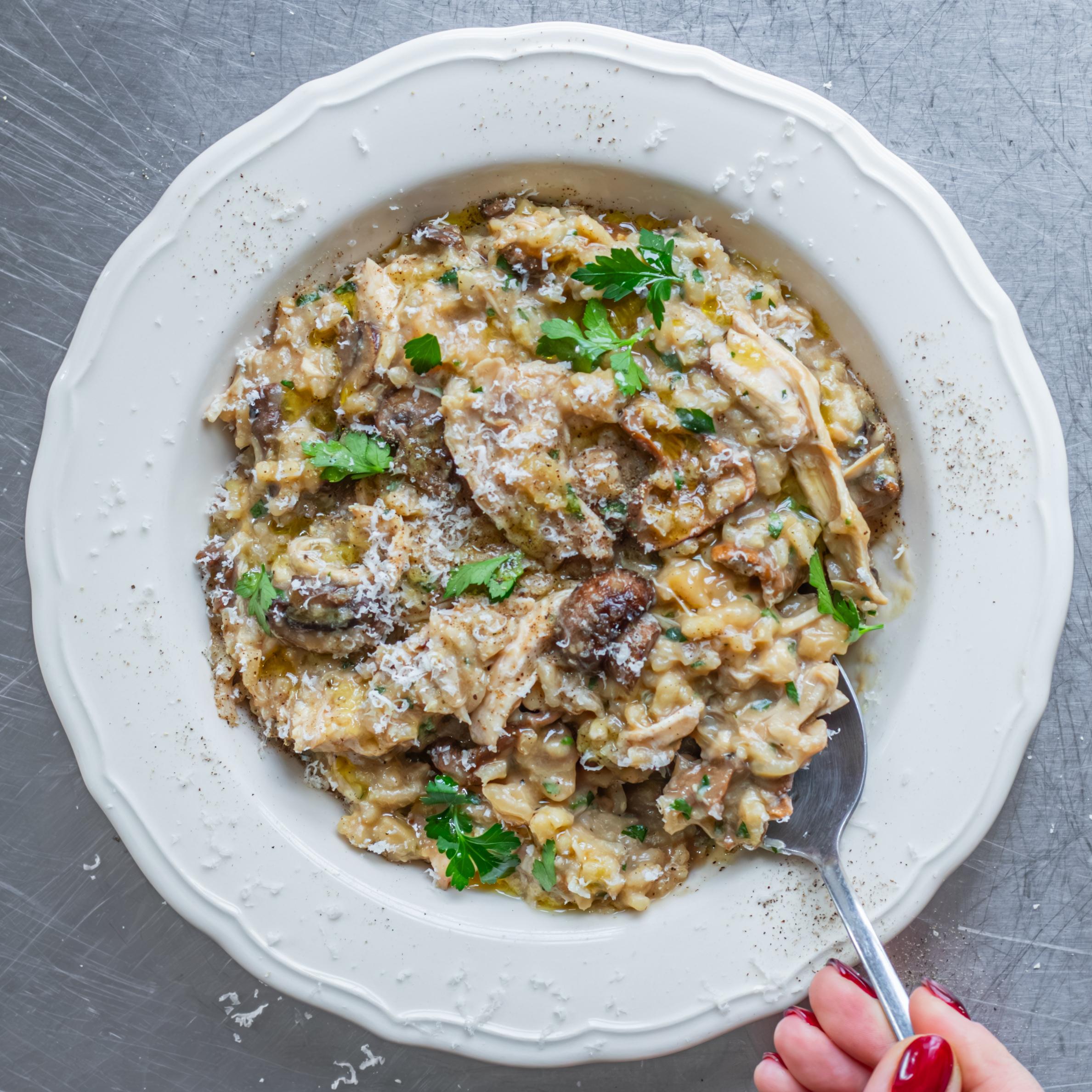 Leftover Turkey Risotto