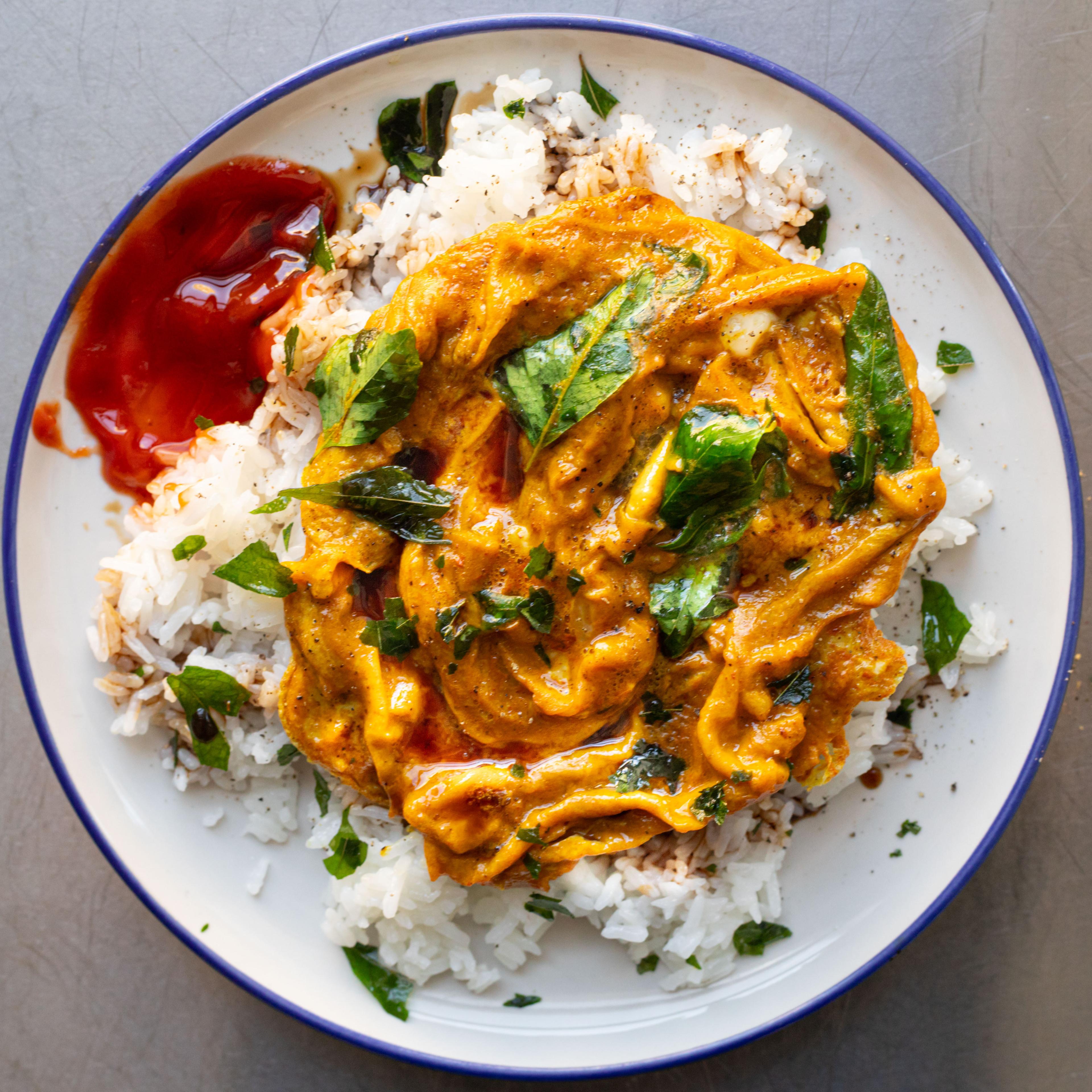 Curry Leaf Swirly Omelette