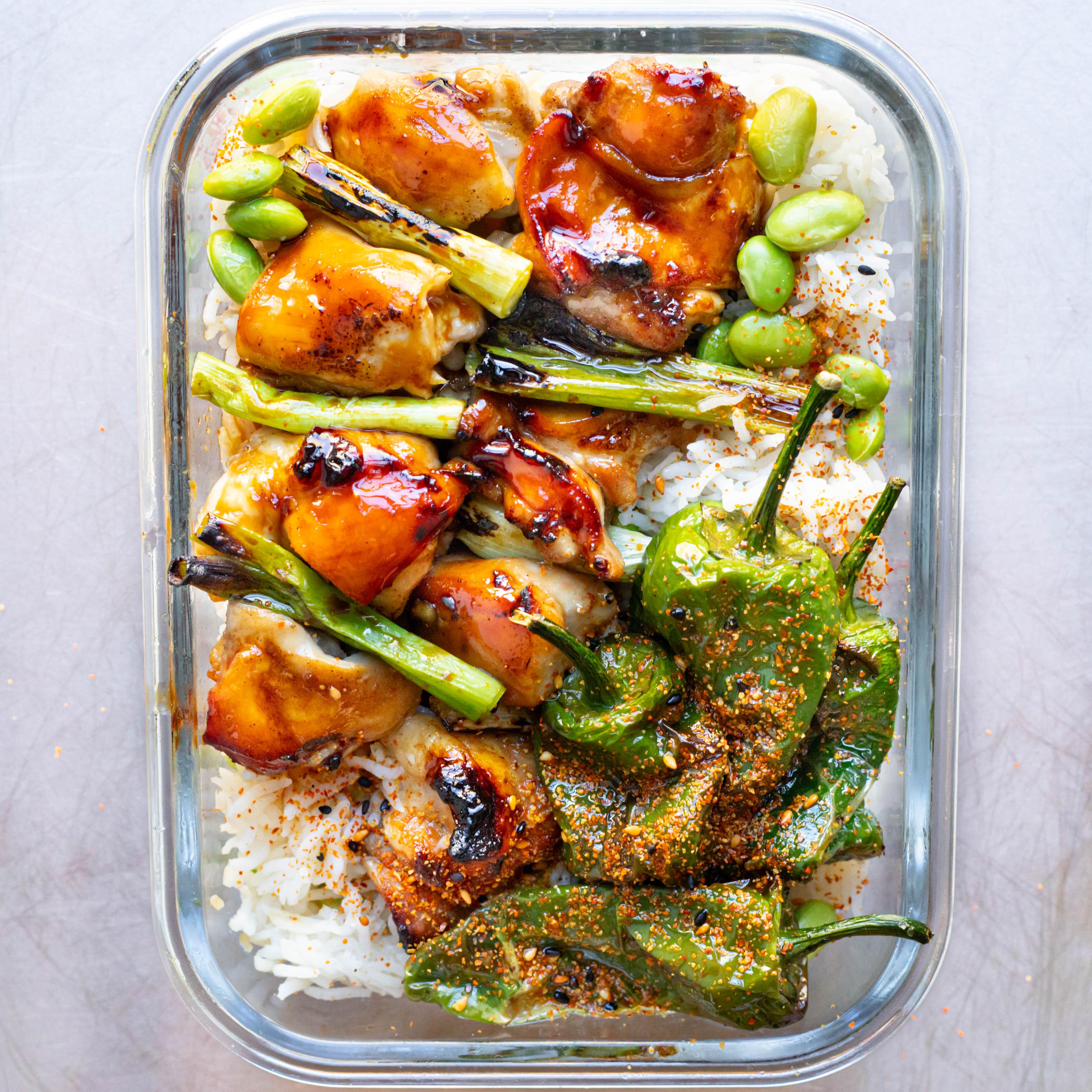 Lunch Box Air Fryer Negima Yakitori
