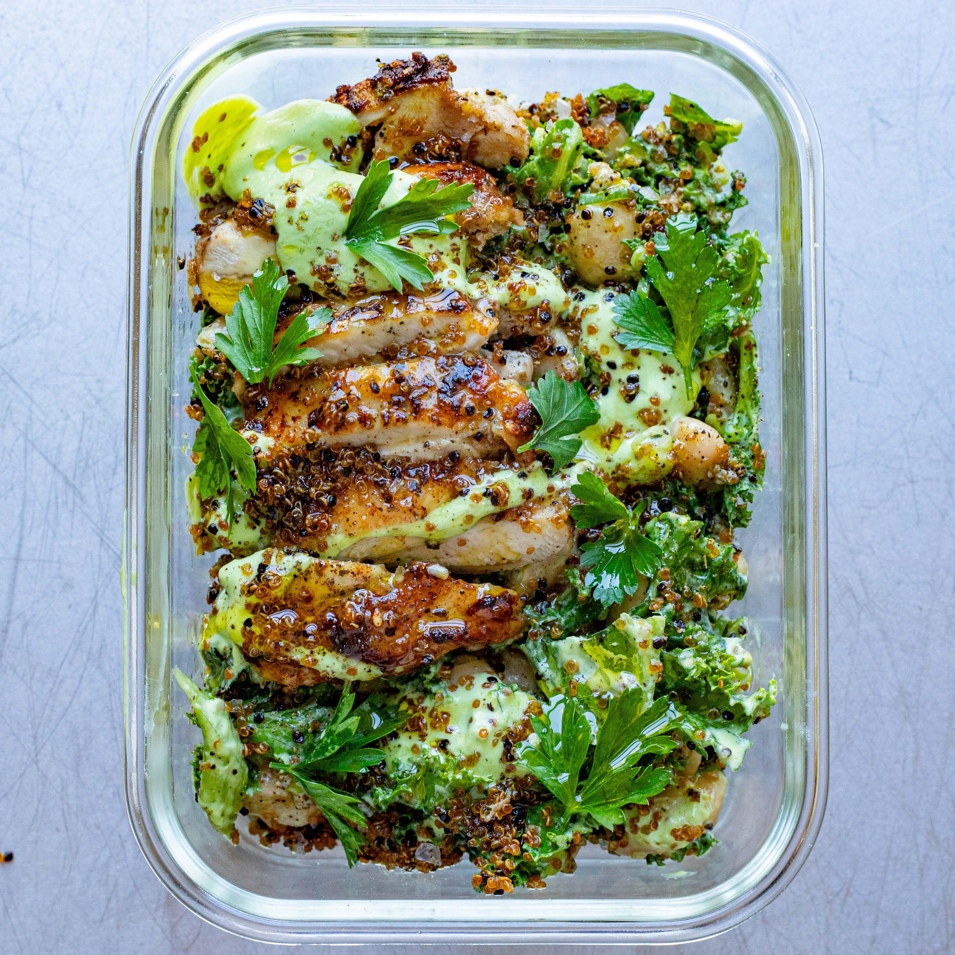 Lunch Box Crunchy Quinoa Chicken Salad