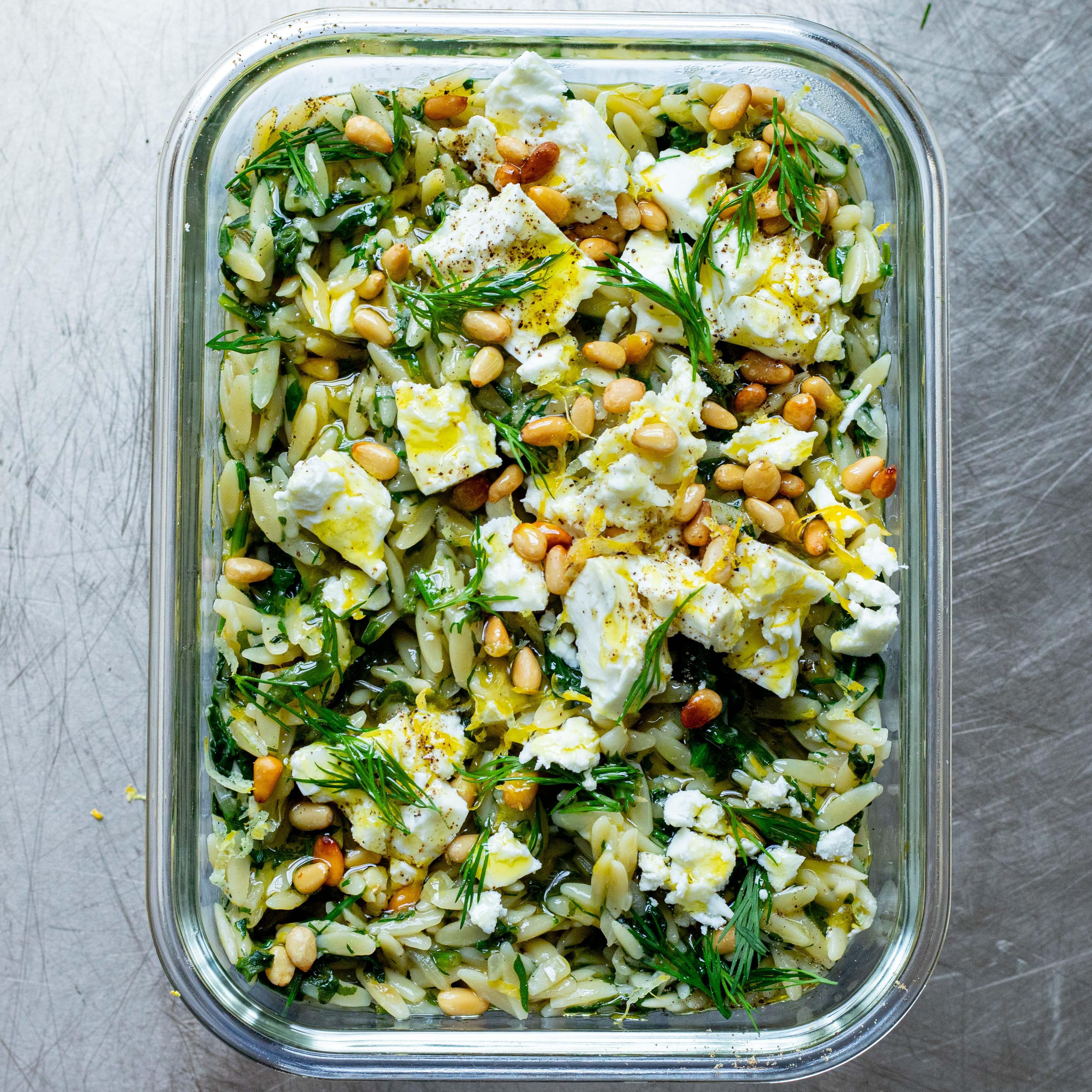 Lunch Box Spanakopita Orzo