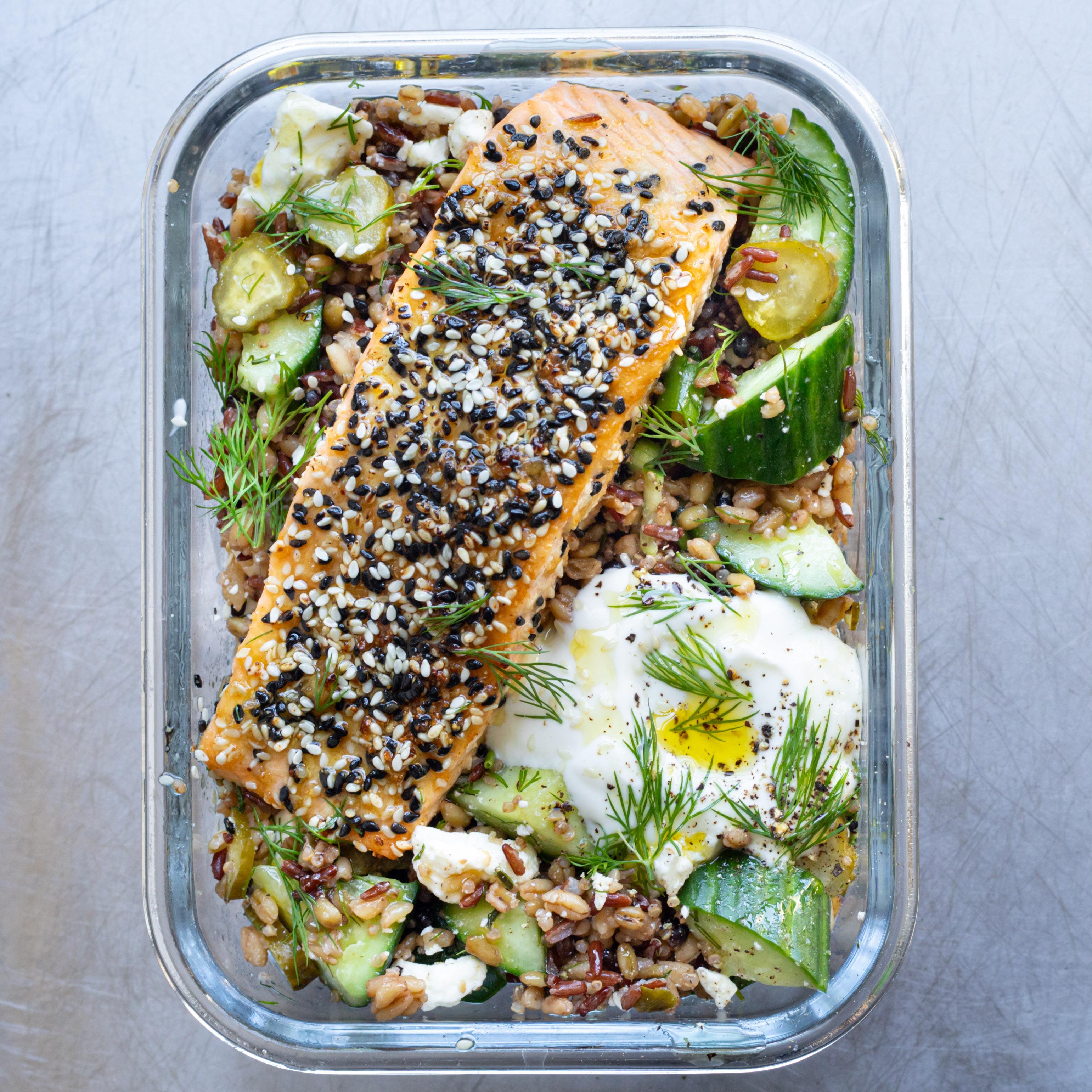 Lunch Box Everything Salmon Bowl