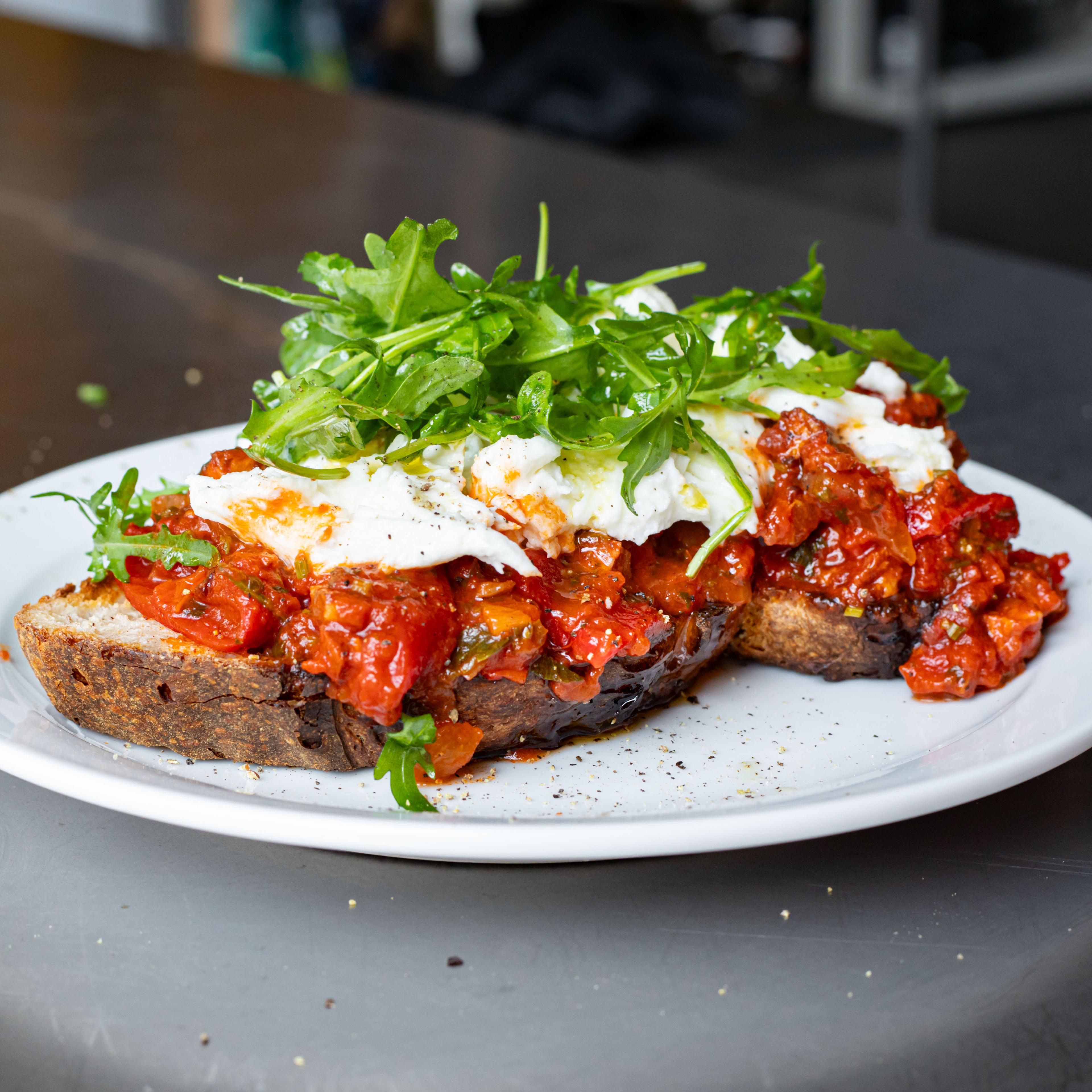 Smoky Chorizo Pepper Mozzarella Toast