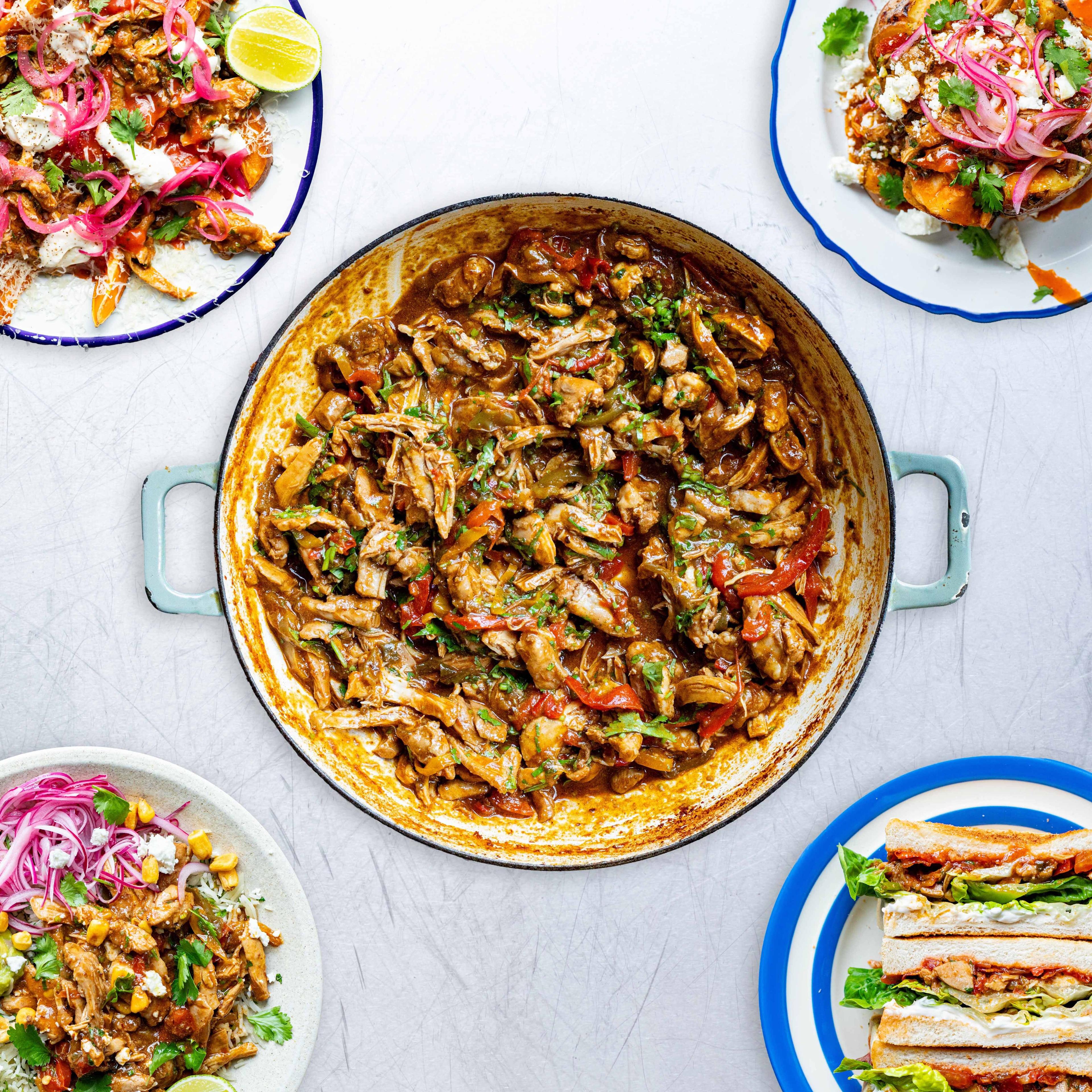 Batch Juicy Pulled Chipotle Chicken