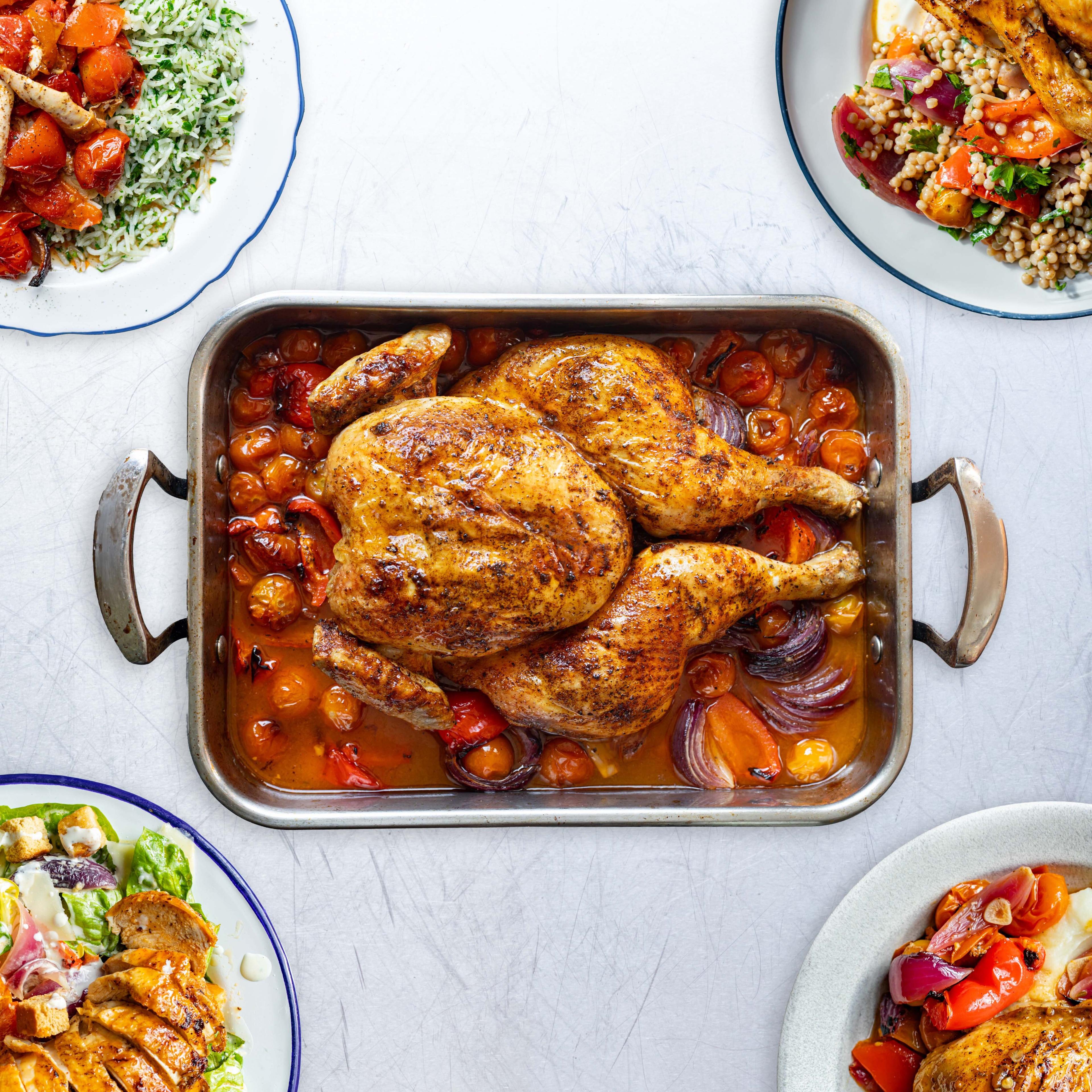 Batch Roast Chicken Peppers