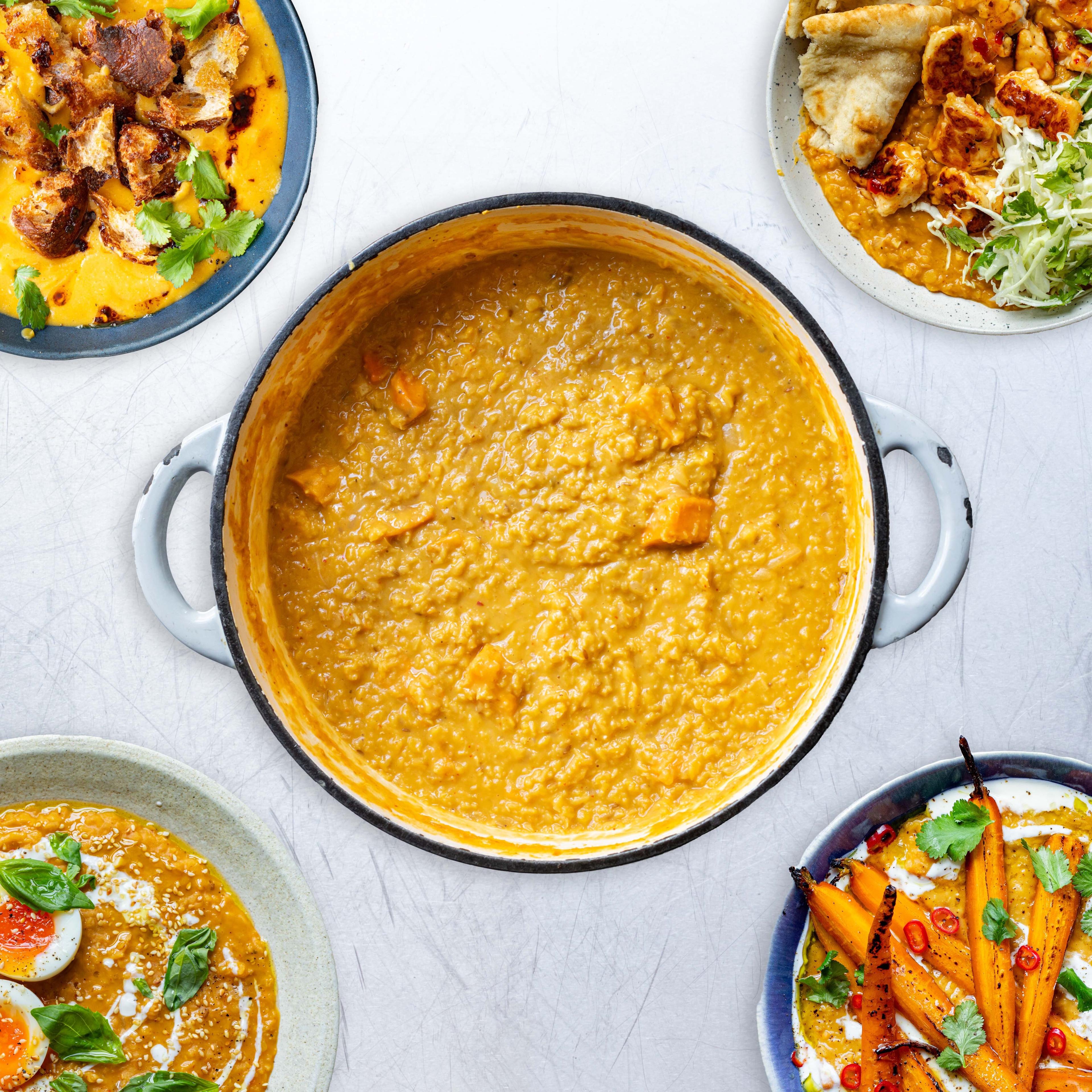 Batch Thai Red Curry Lentils