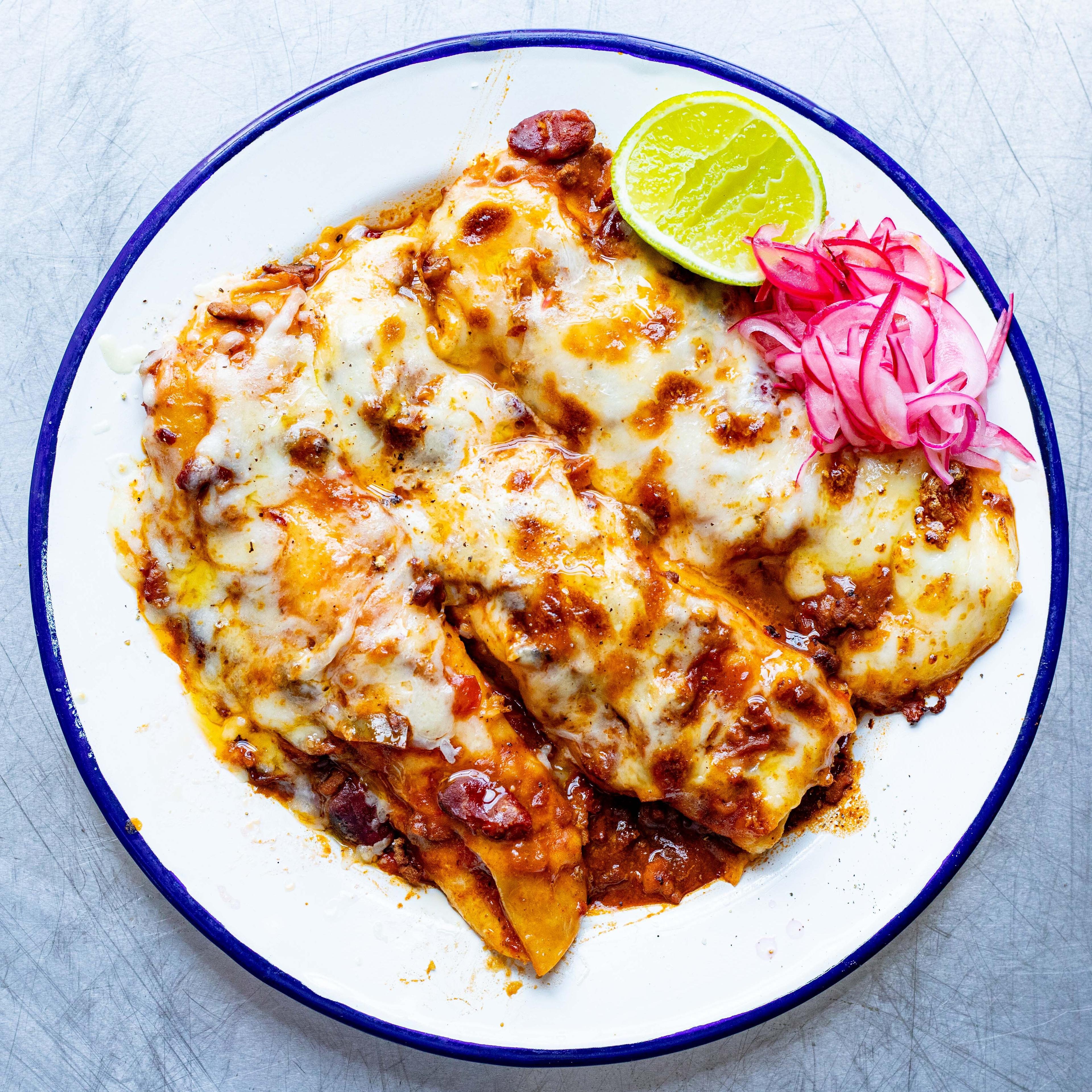 Chilli Con Carne Enchiladas