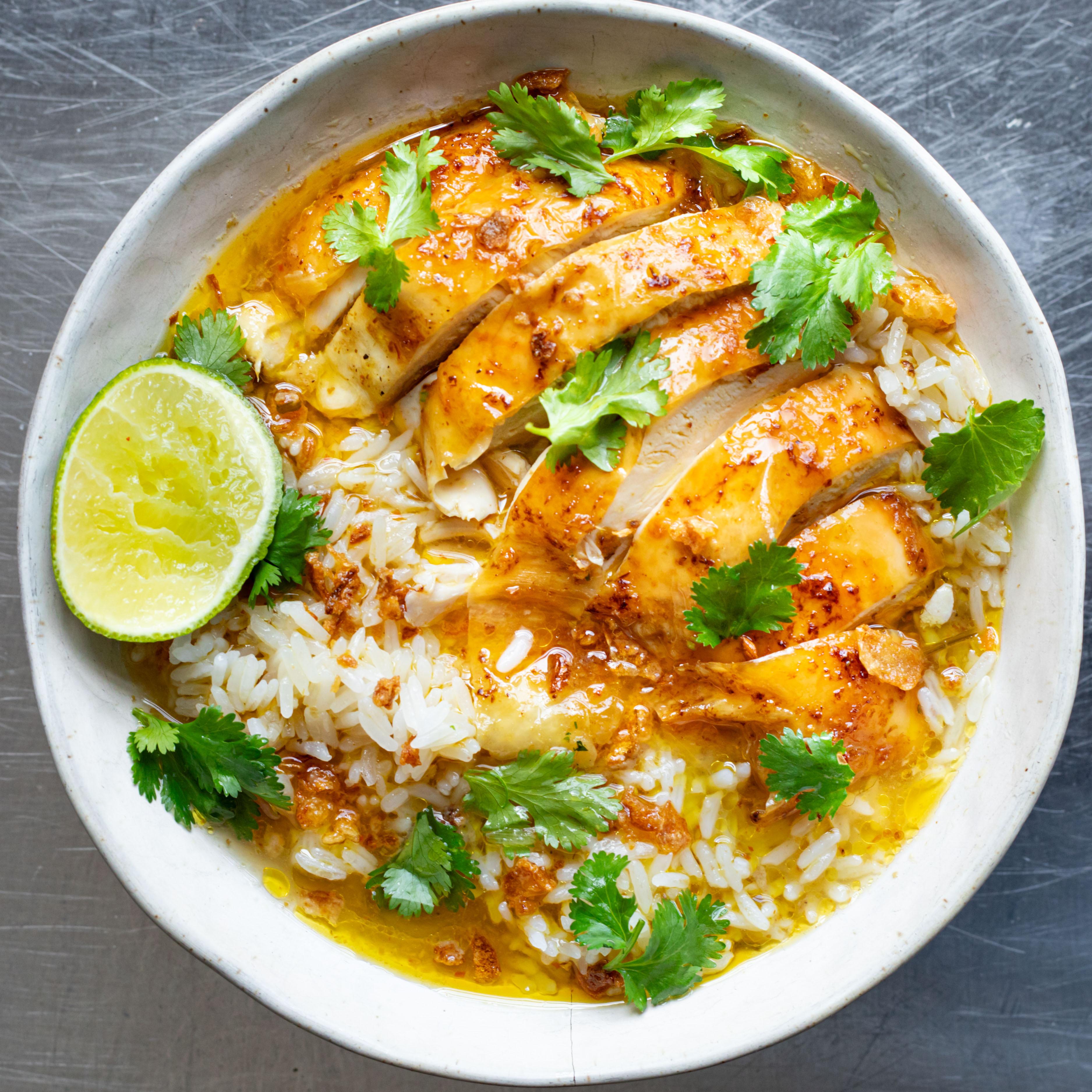 Curried Coconut Chicken with Rice
