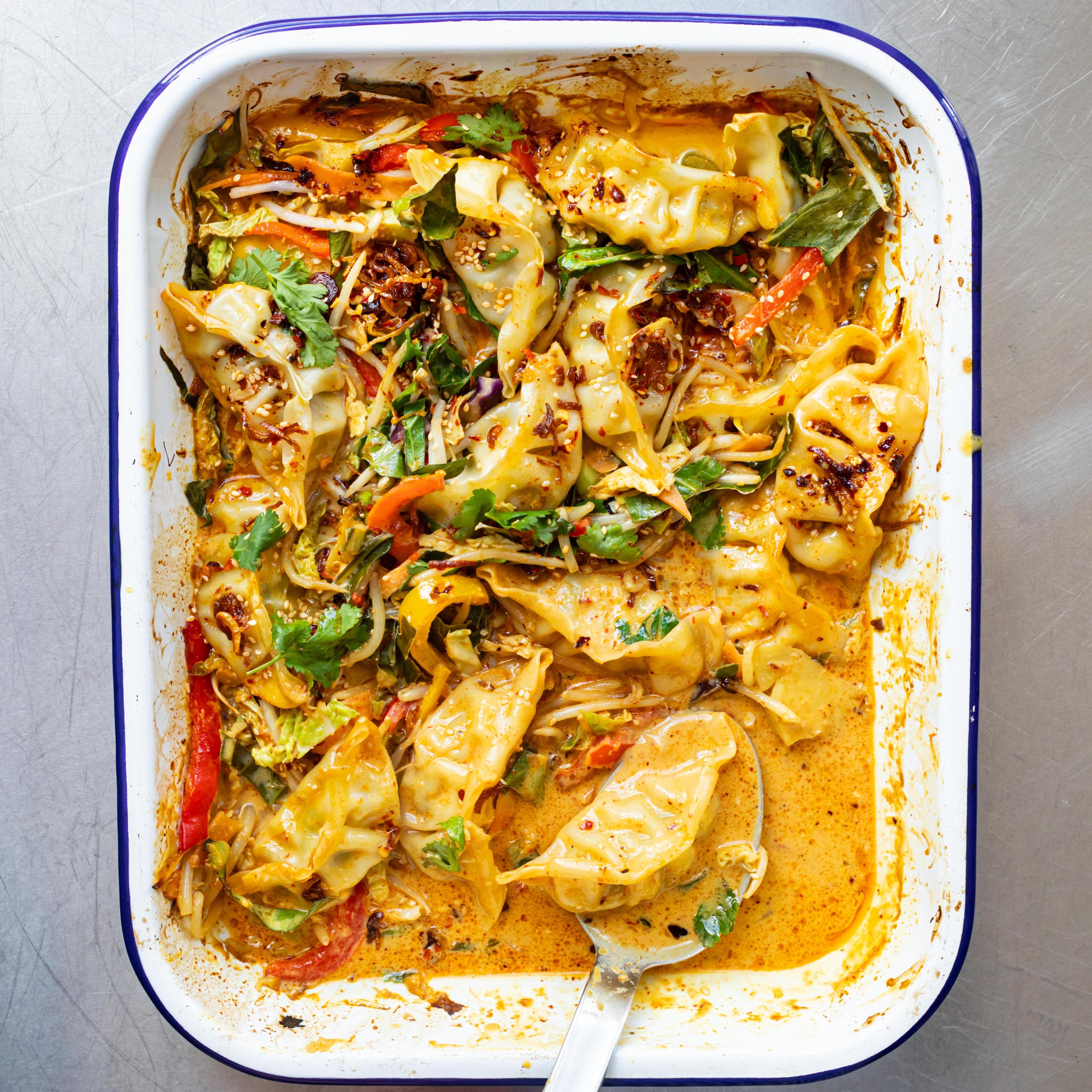 Dumpling Curry Traybake