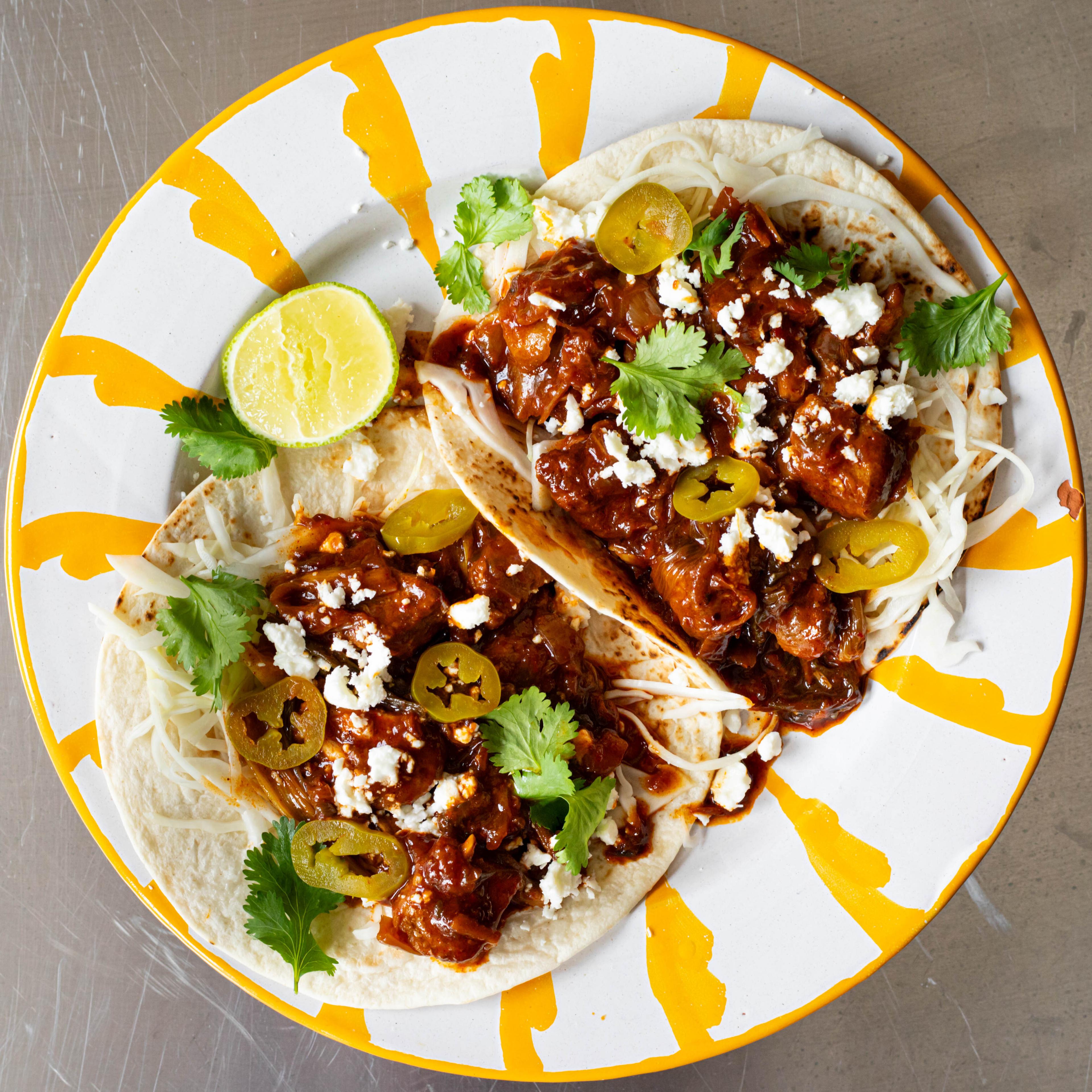 Juicy Pork Tacoswith Zingy Jalapeno Slaw