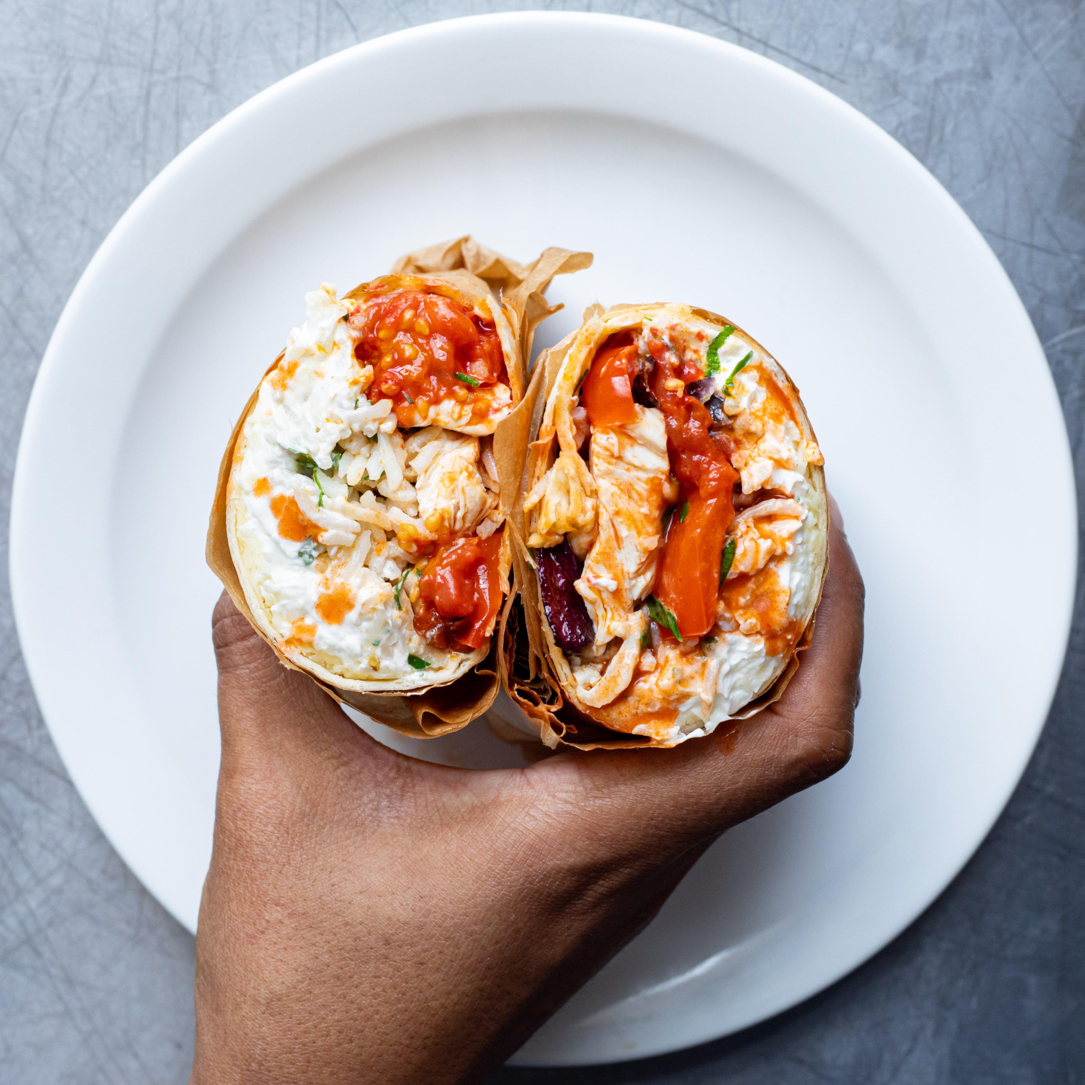 Roast Chicken Herby Pepper Burritos