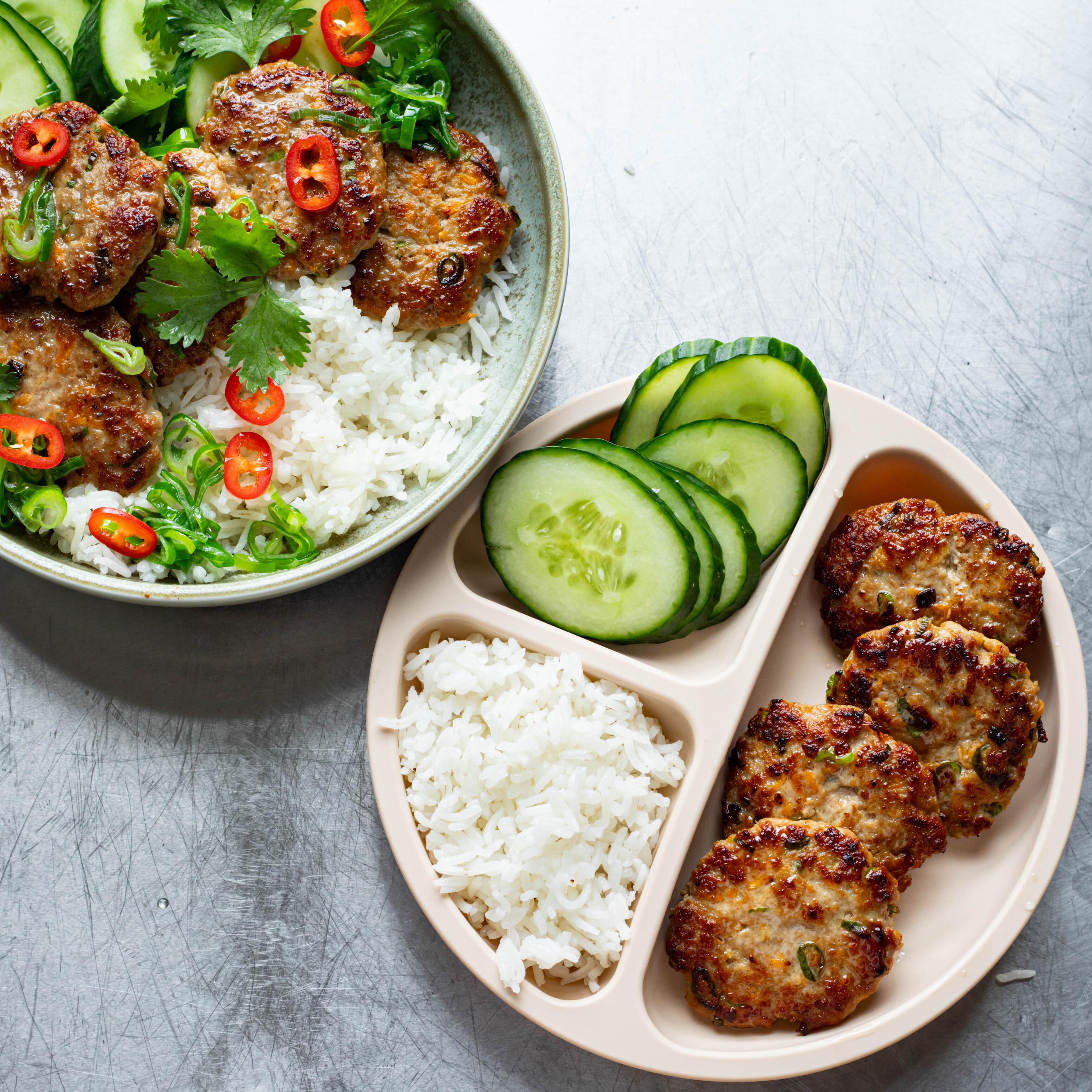 Ginger pork patties