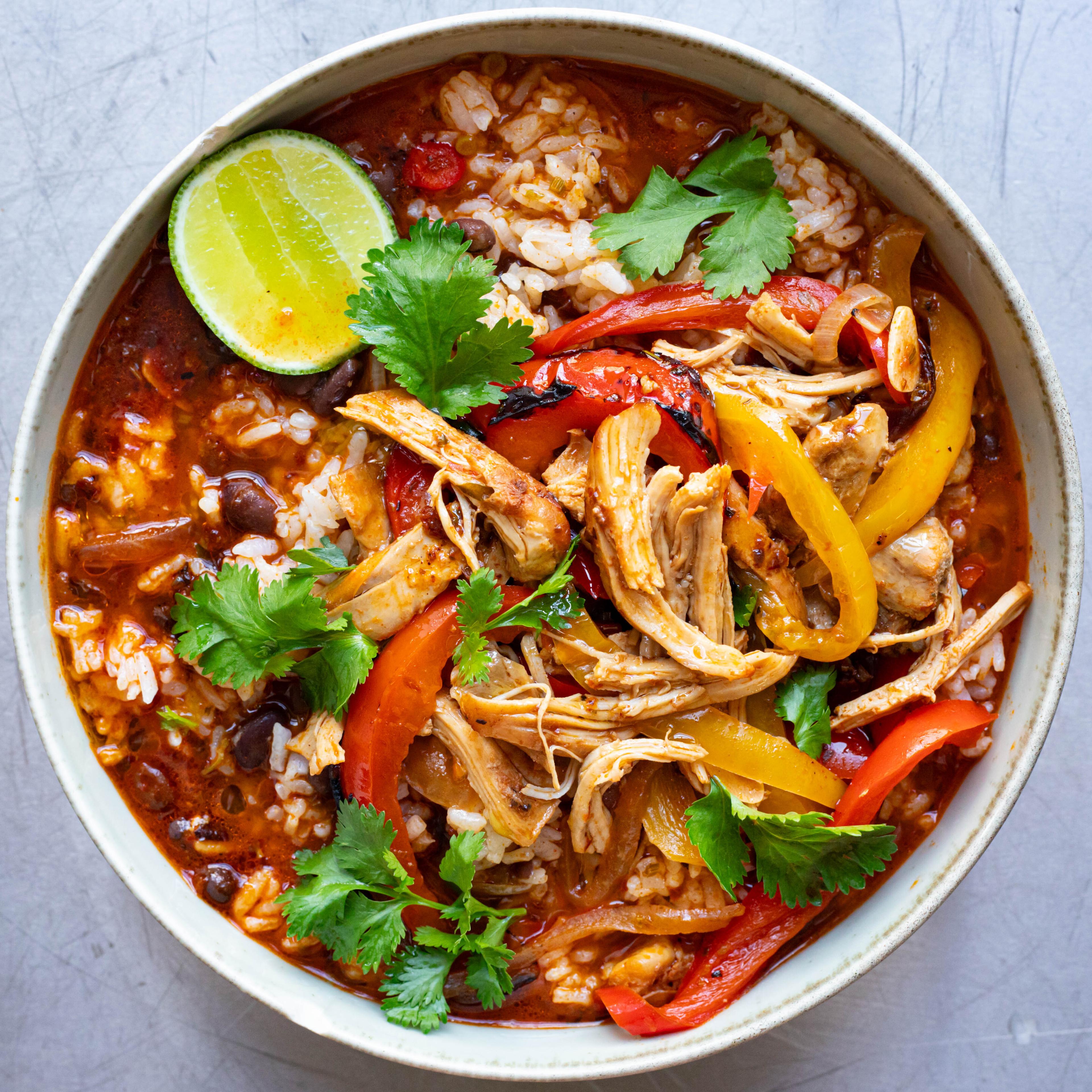 Ancho Chilli Chicken Brothy Rice