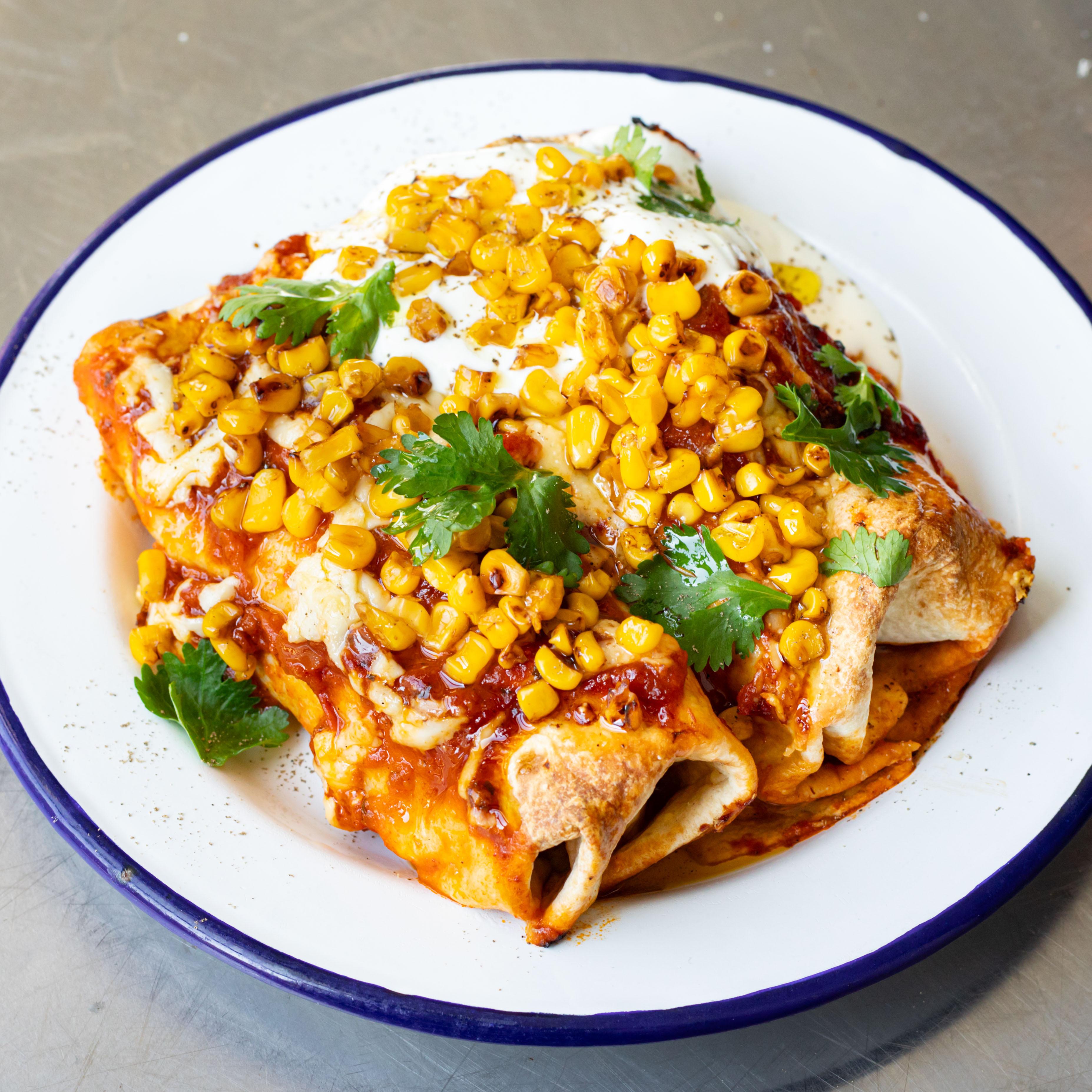 Chipotle Pulled Chicken Enchiladas