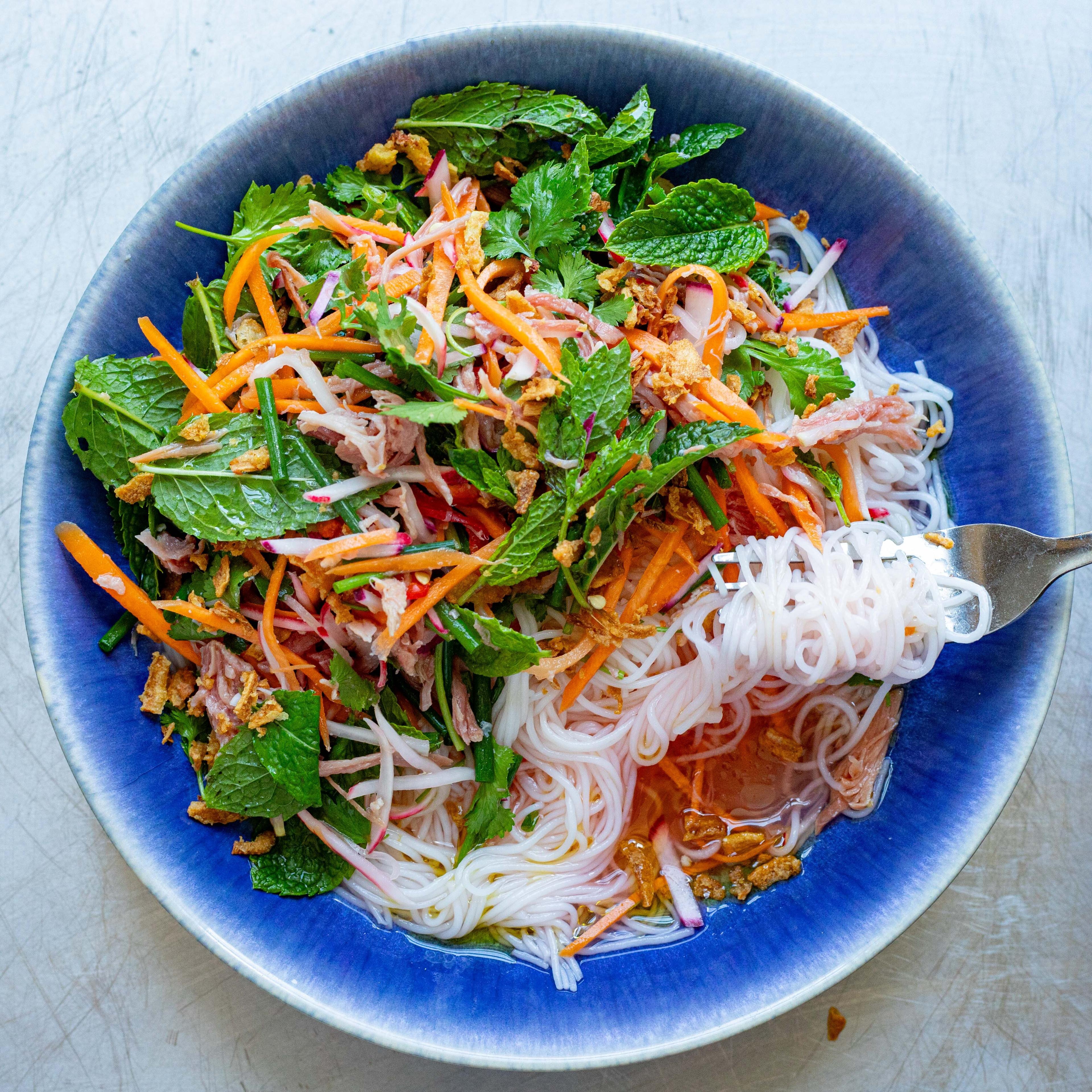 Ham Hock Pickled Veg Noodle Salad
