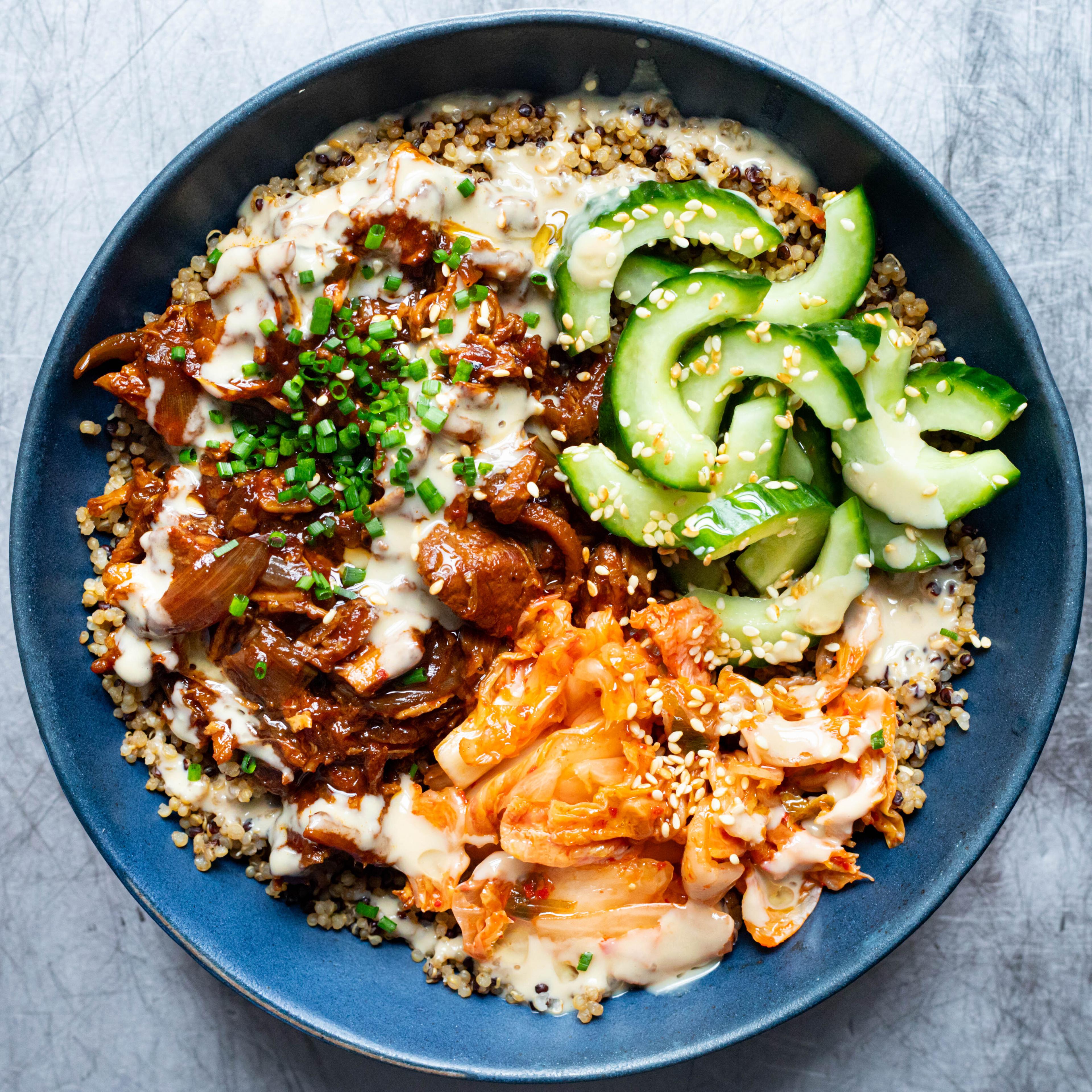 Spicy Pork Grain Bowl