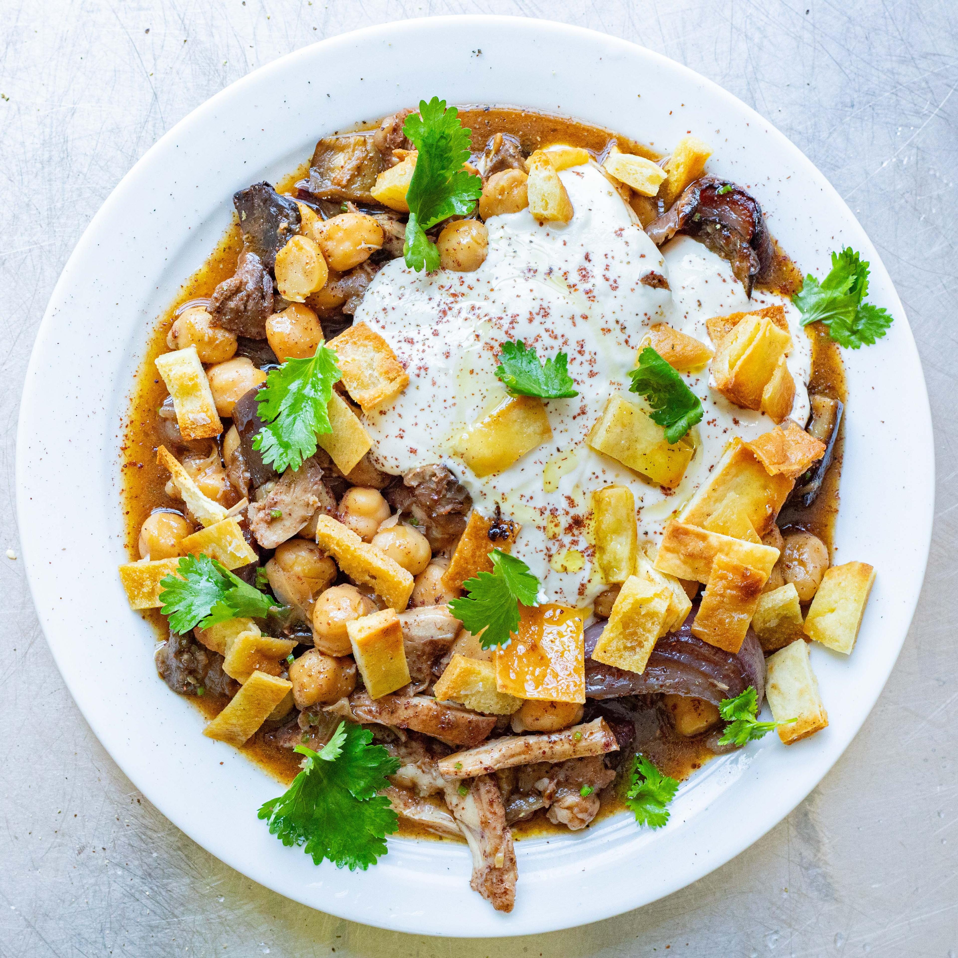 Sumac Chicken Fatteh