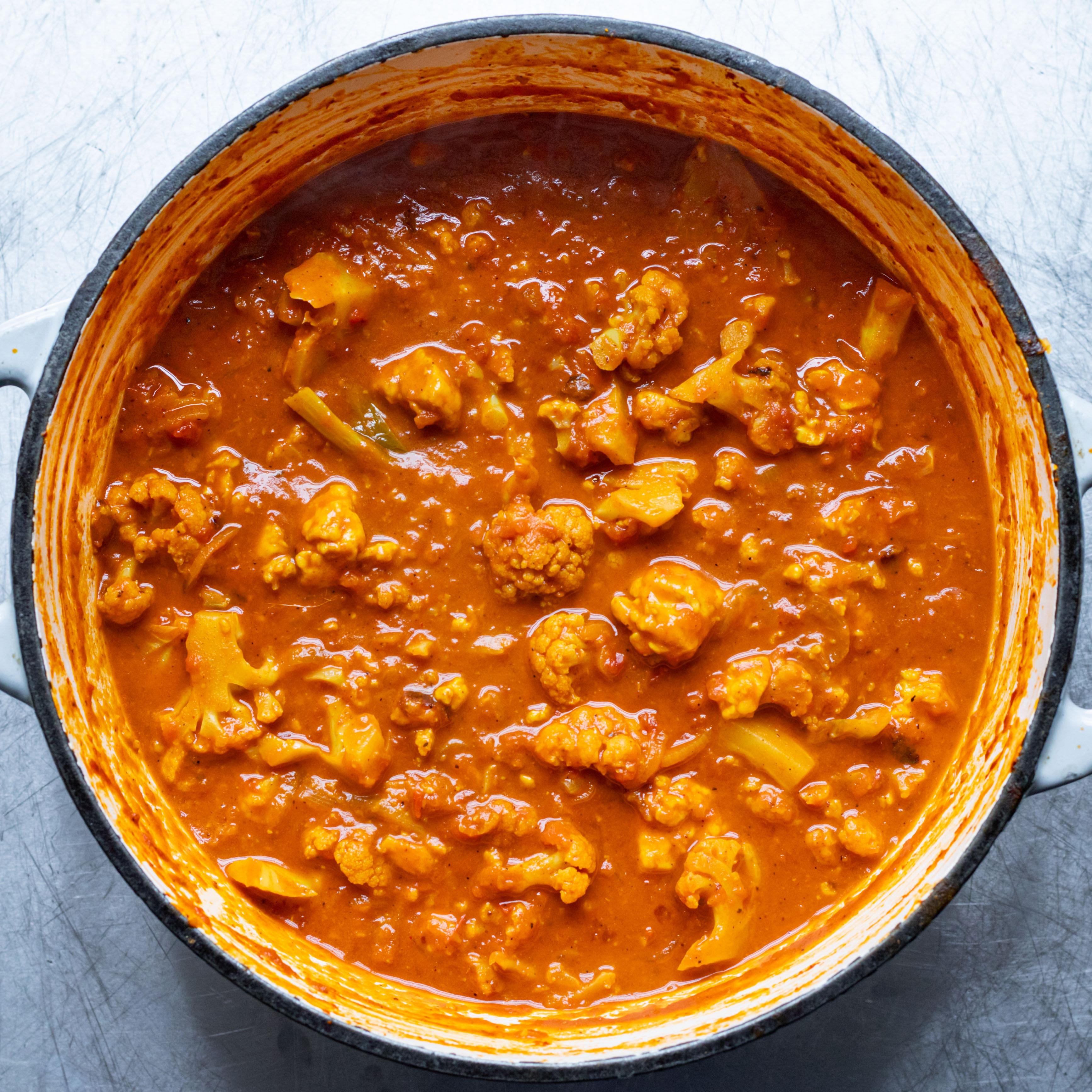 Creamy Cauli Halloumi Curry Recipe
