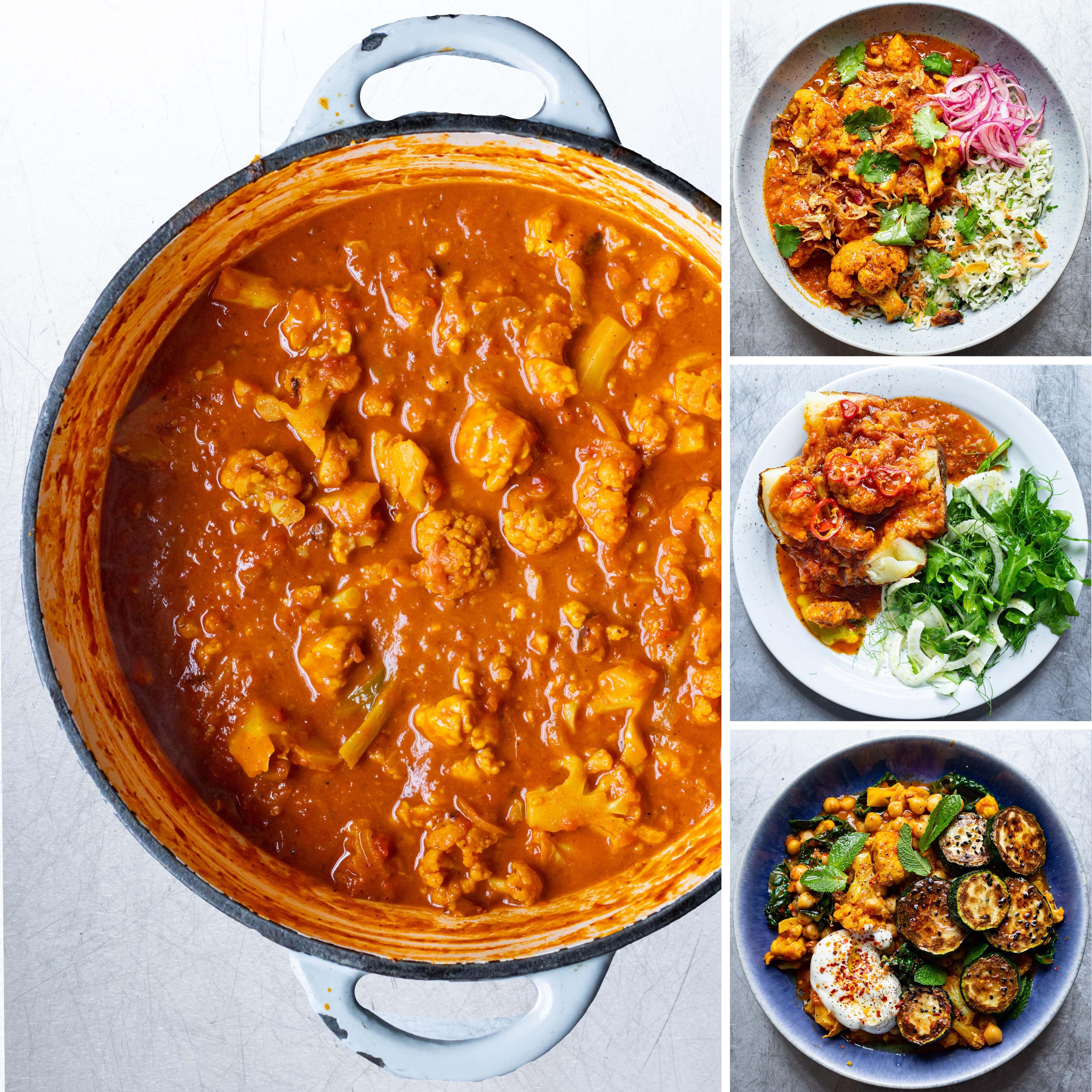 Creamy Cauli Halloumi Curry