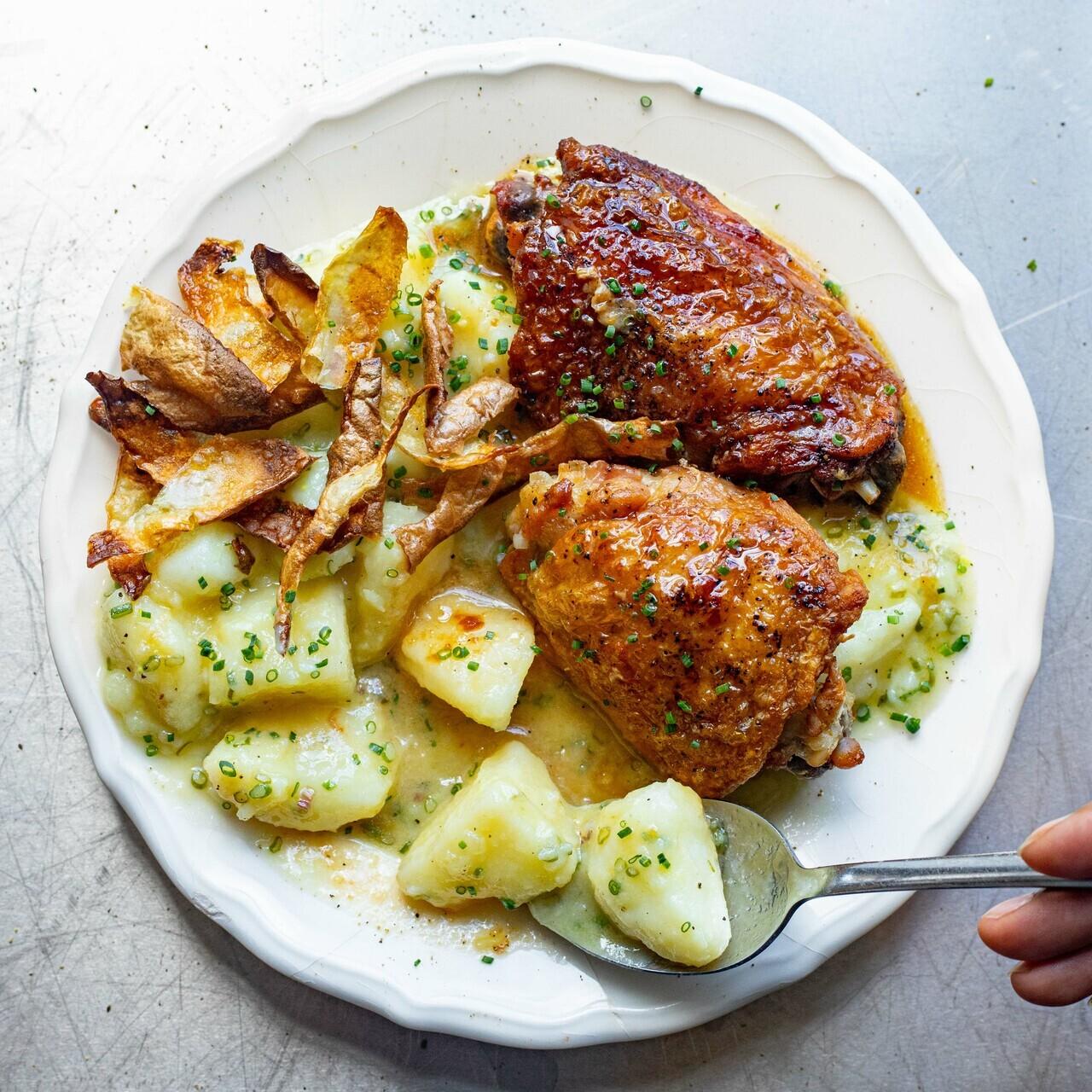 Crispy Chicken Potato Salad