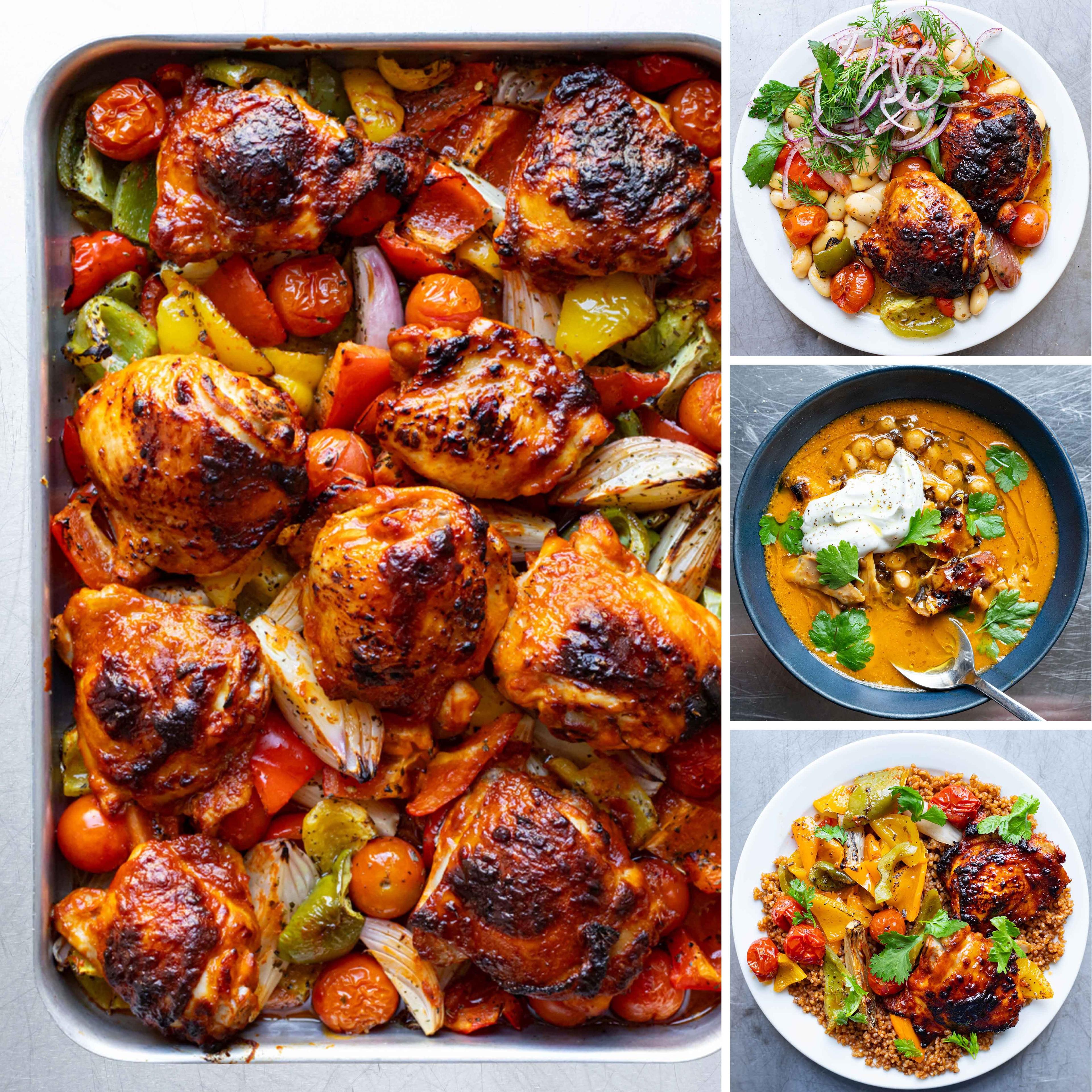 Honey Dijon Chicken Pepper Traybake