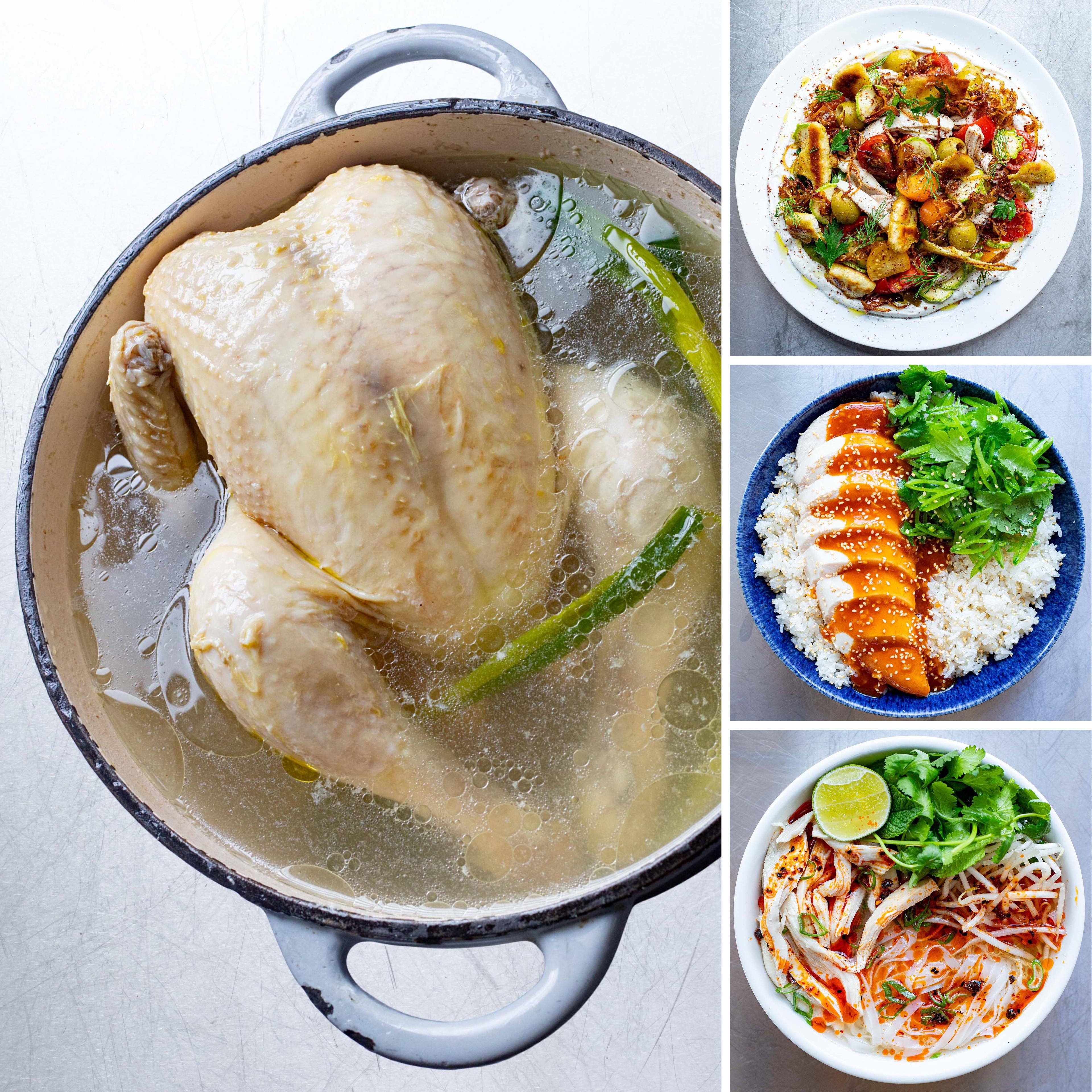 Poached Chicken Ginger Broth