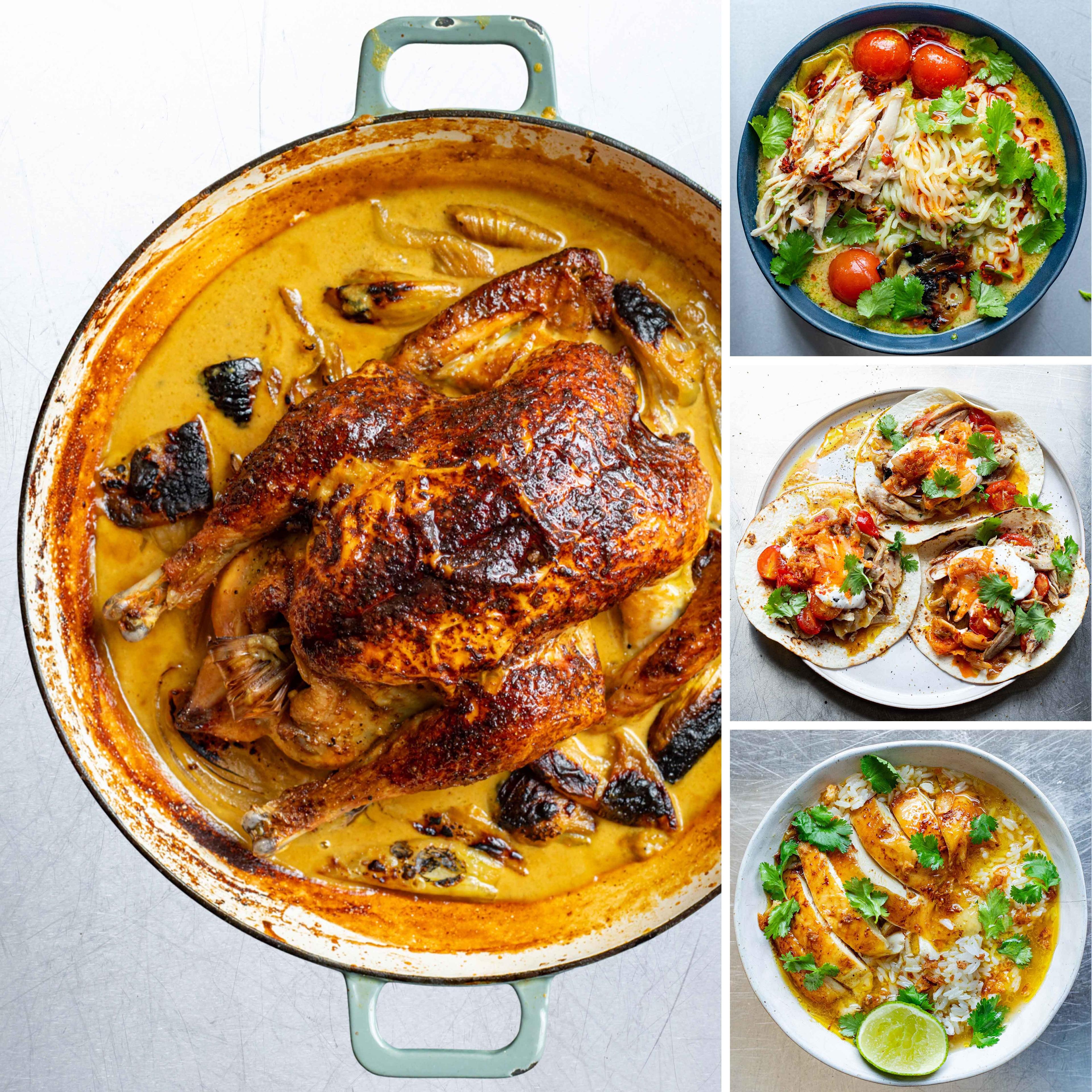 Slow Roasted Curried Coconut Chicken