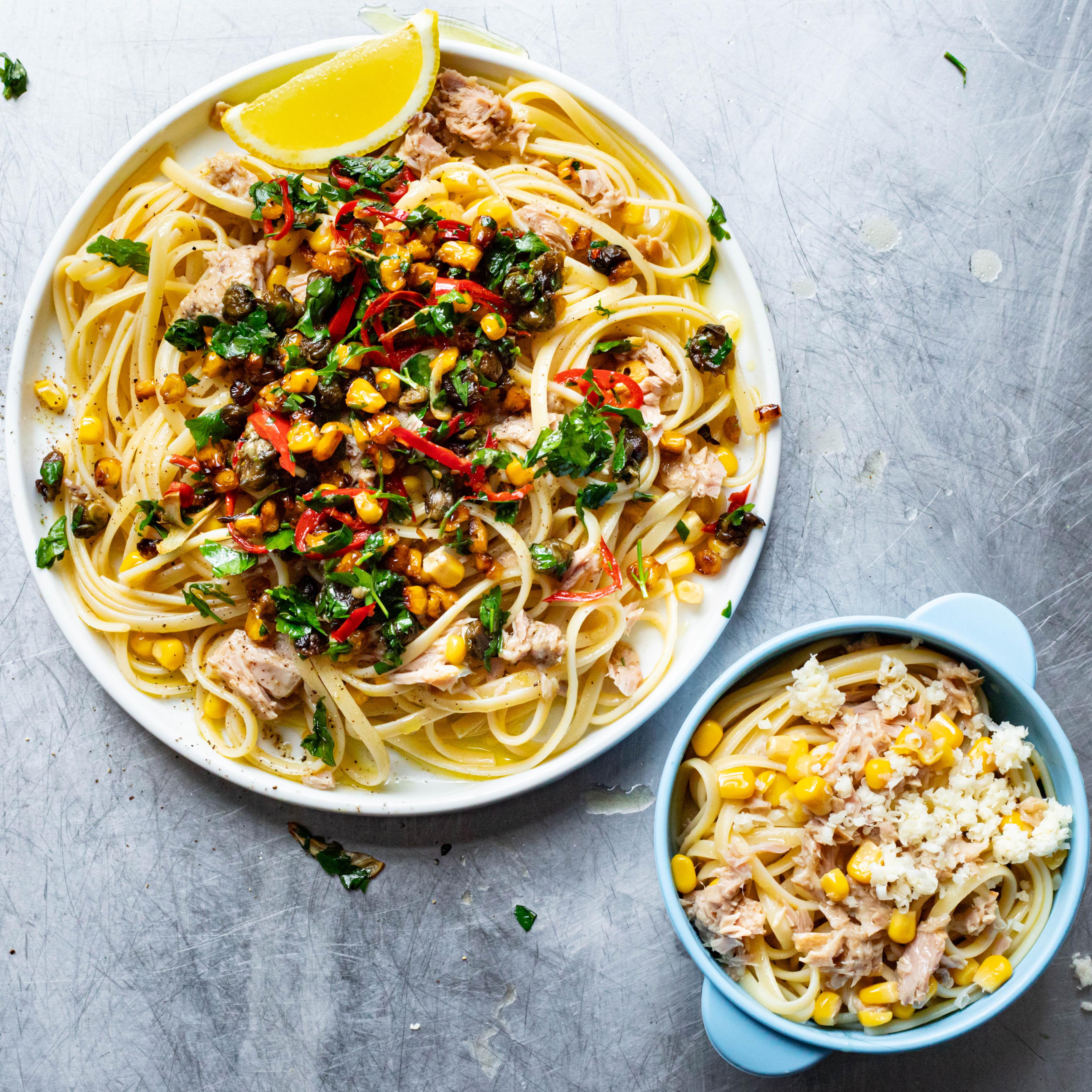 Tuna Sweetcorn Linguine