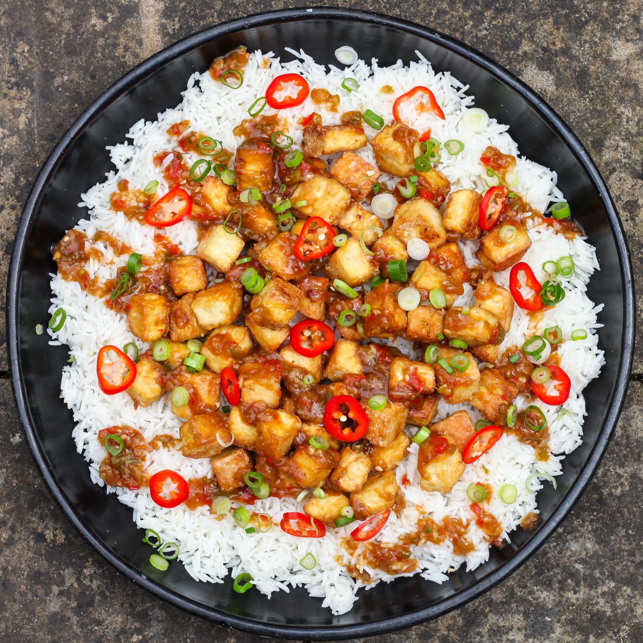 Crispy Sesame Tofu with Sticky Sauce Image 1